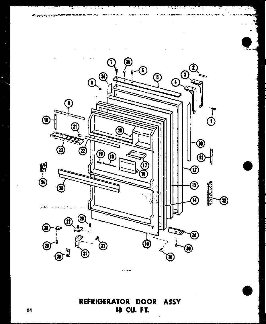 08 - REF DOOR ASSY 18 CU. FT.