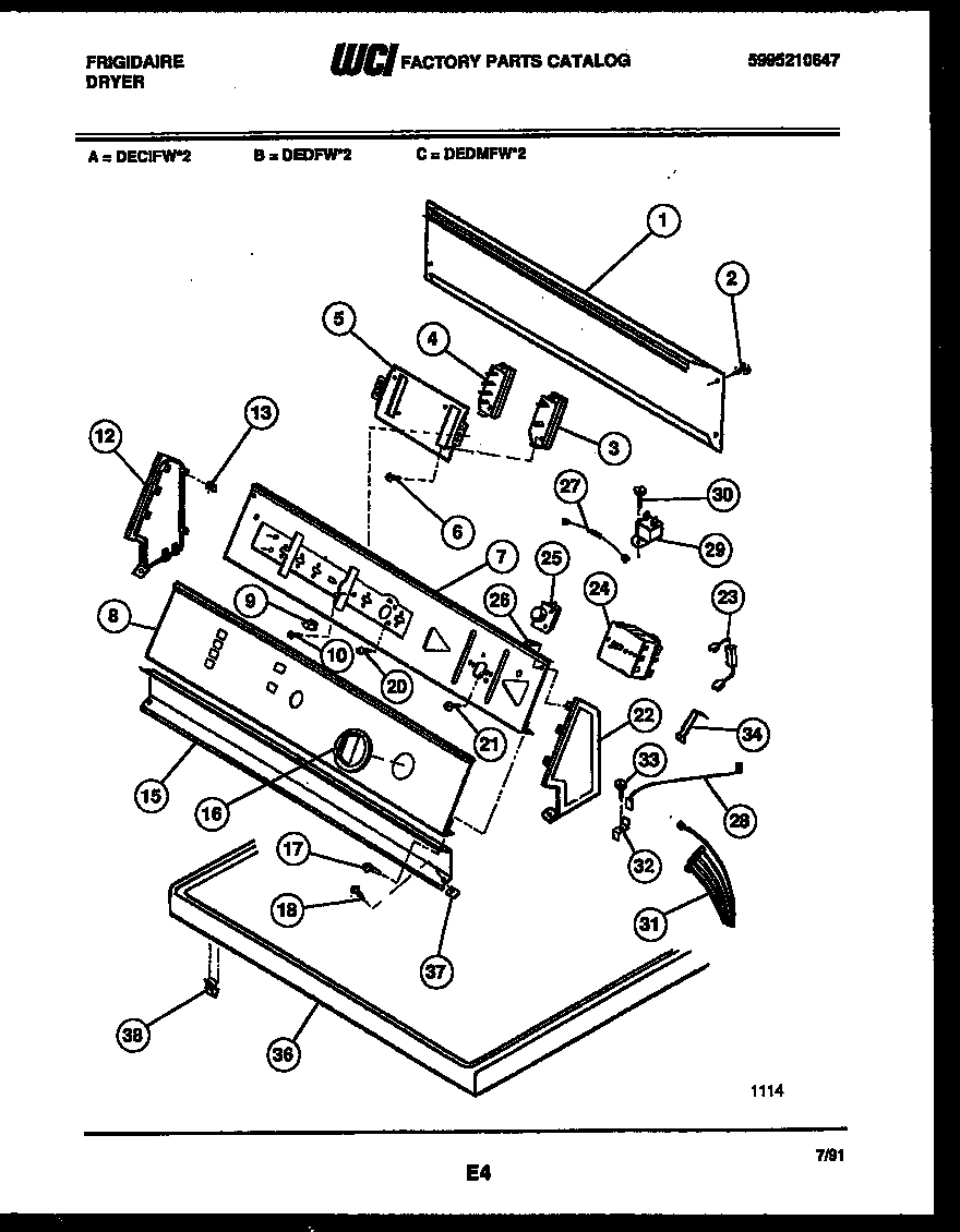 04 - CONSOLE AND CONTROL PARTS
