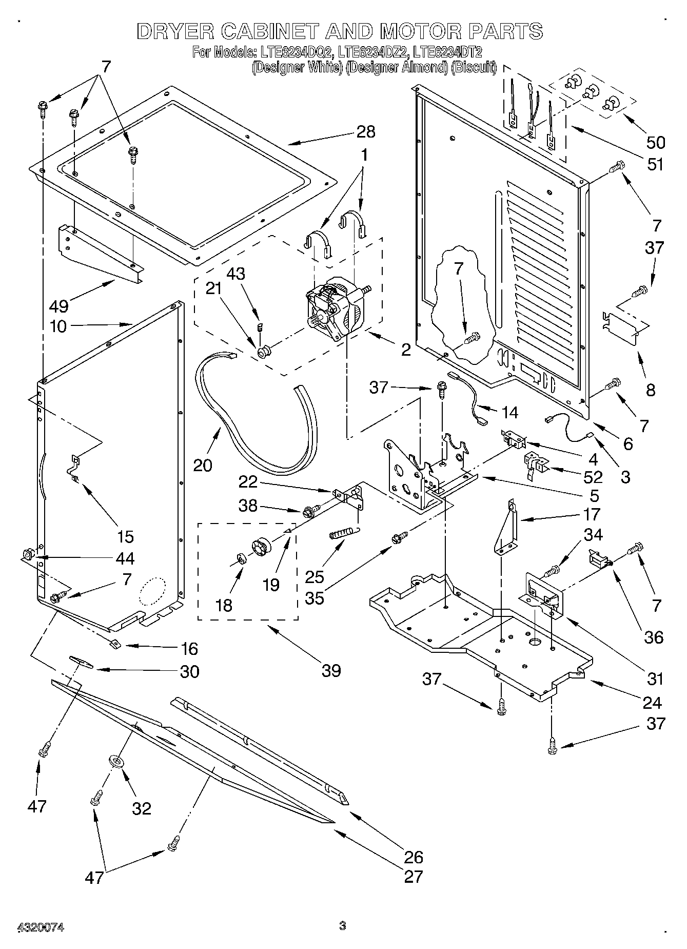 03 - DRYER CABINET AND MOTOR