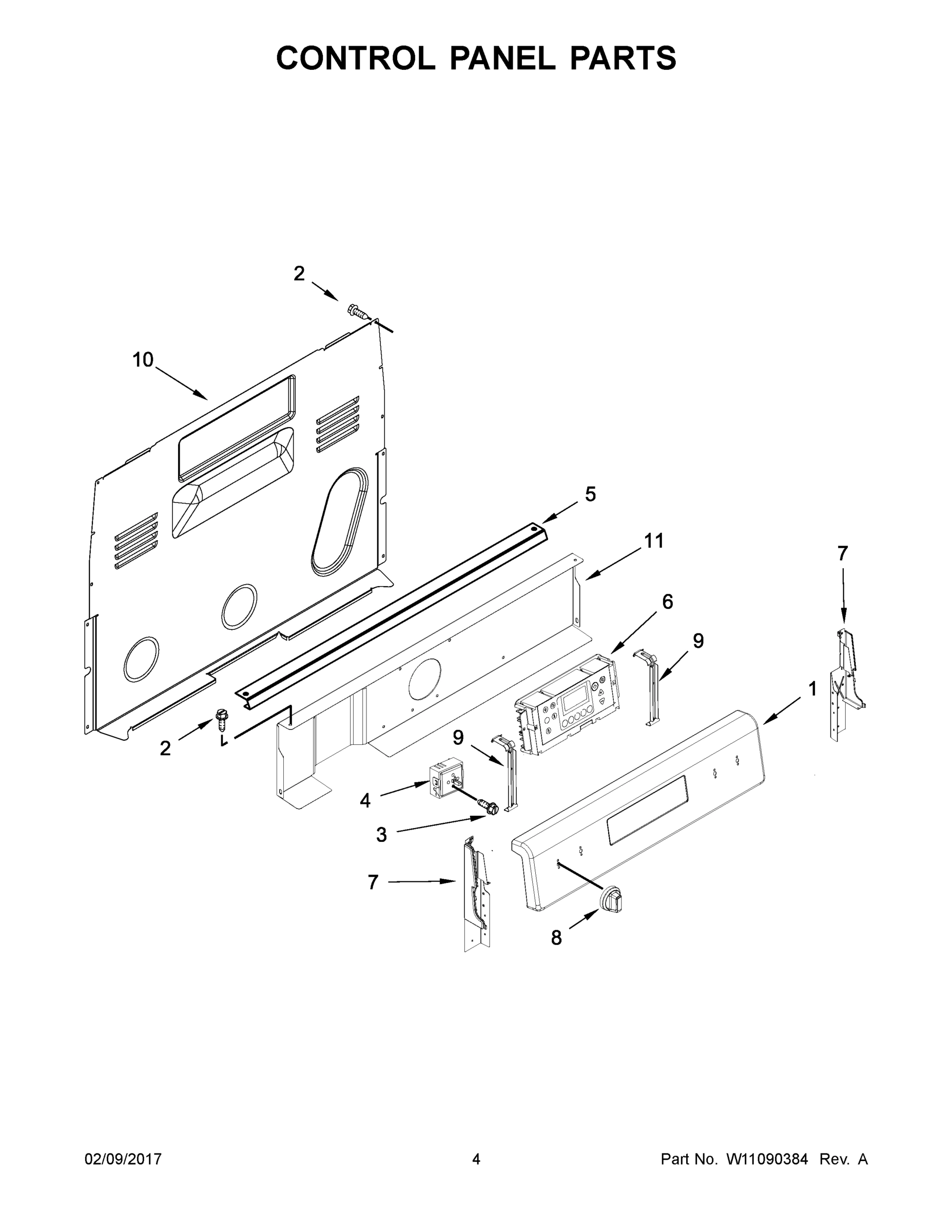 03 - CONTROL PANEL PARTS