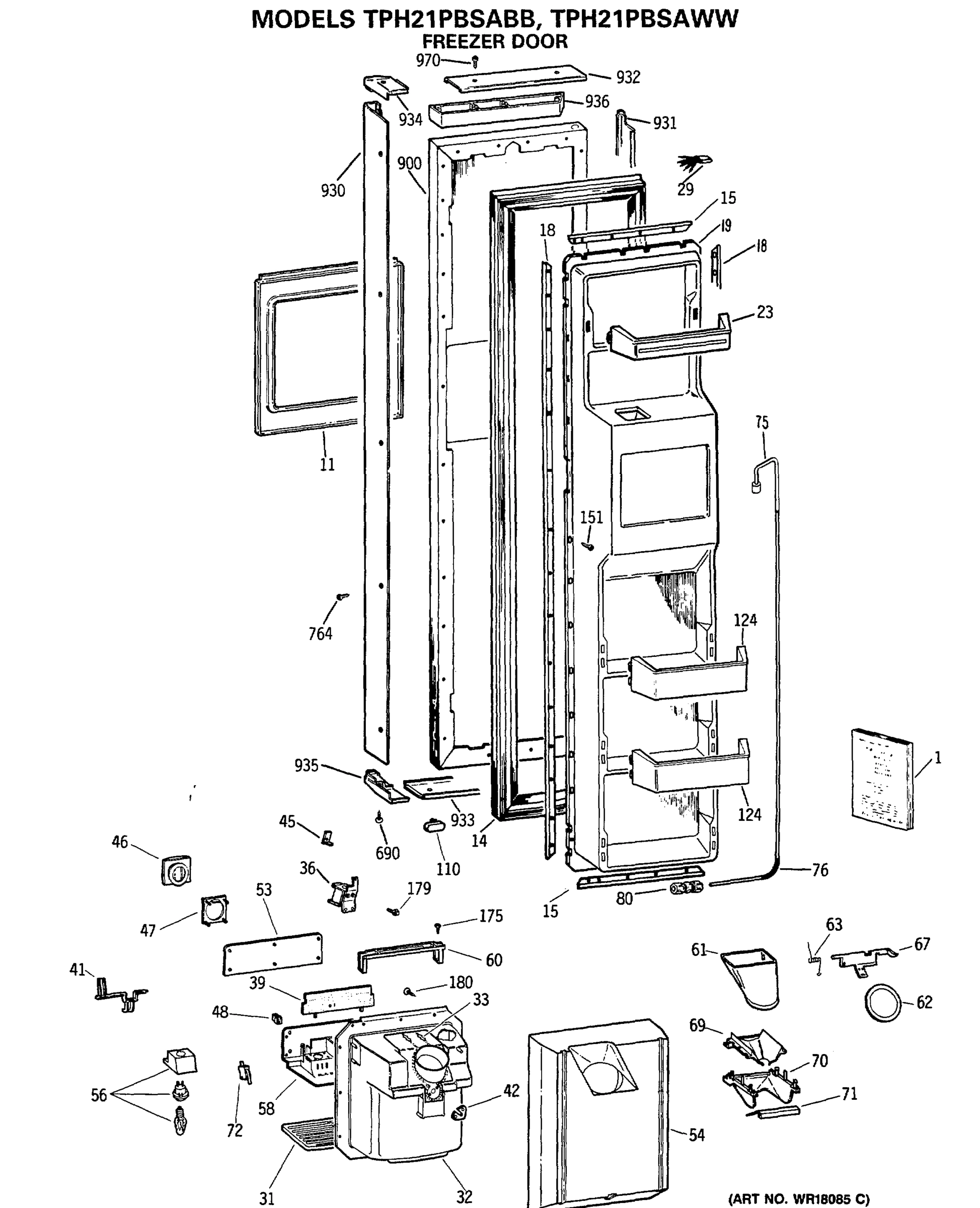 FREEZER DOOR