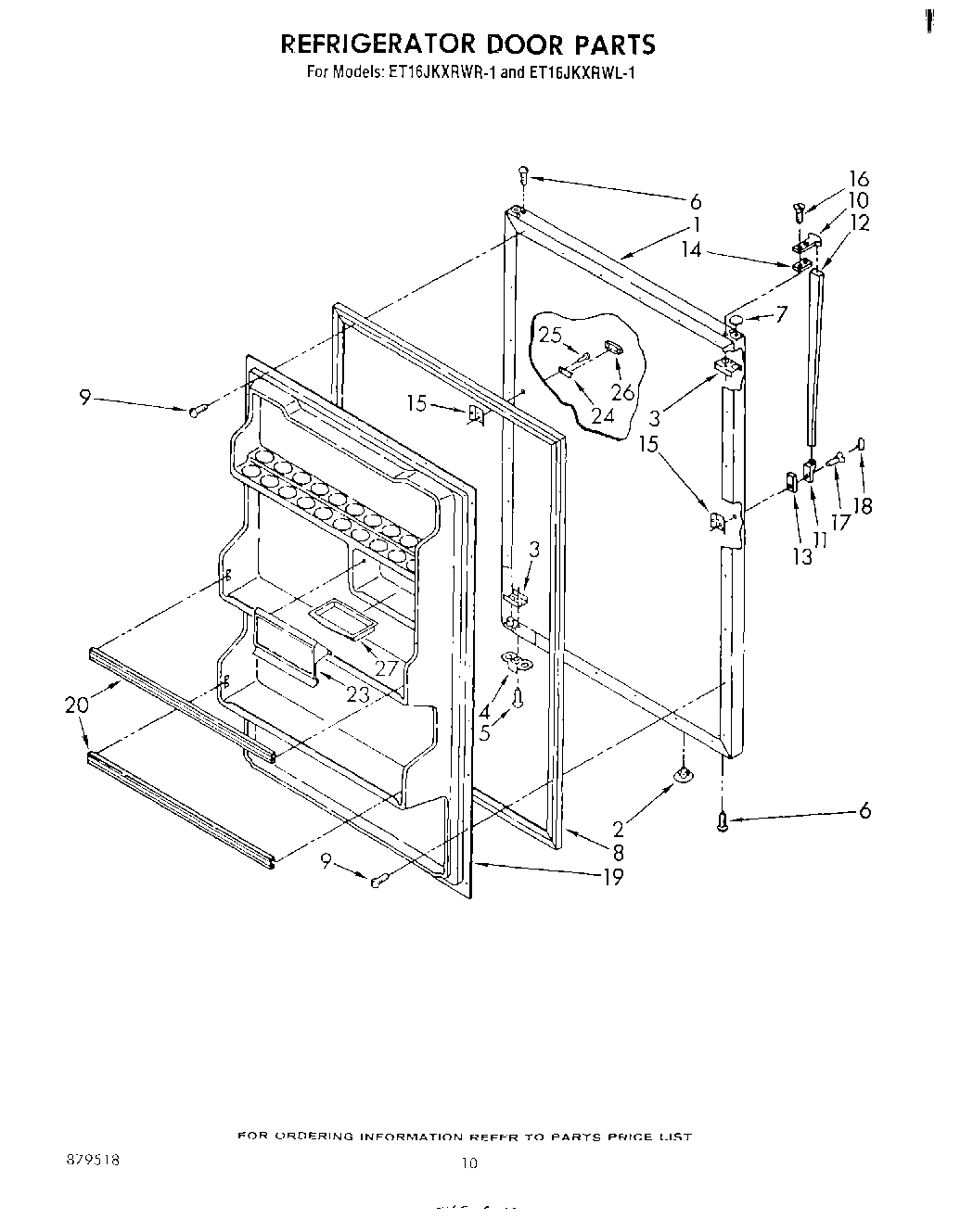 08 - REFRIGERATOR DOOR , NOT ILLUSTRATED