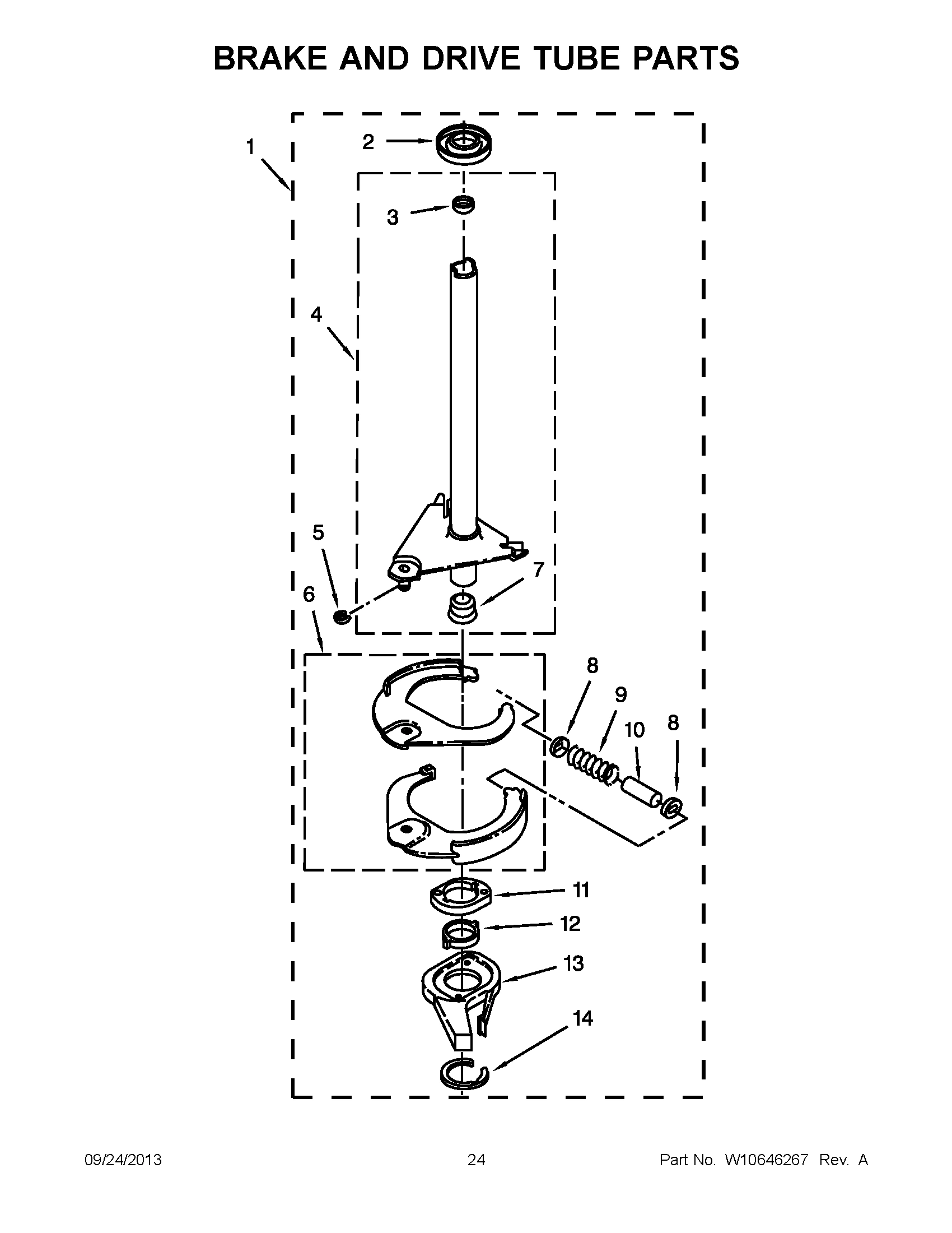 13 - BRAKE AND DRIVE TUBE PARTS