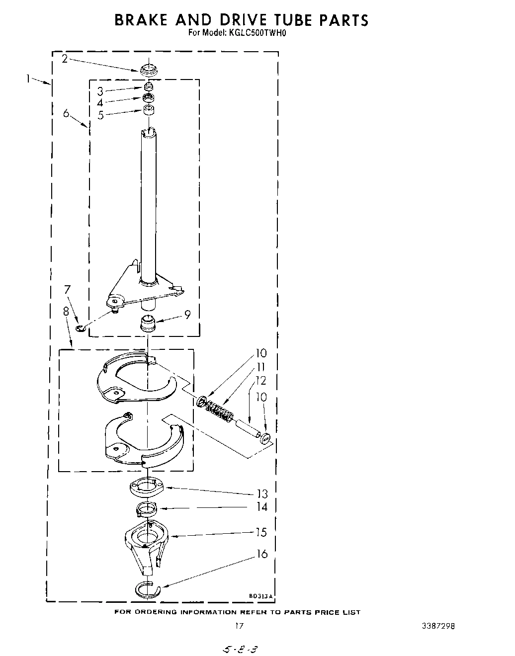 14 - BRAKE AND DRIVE TUBE