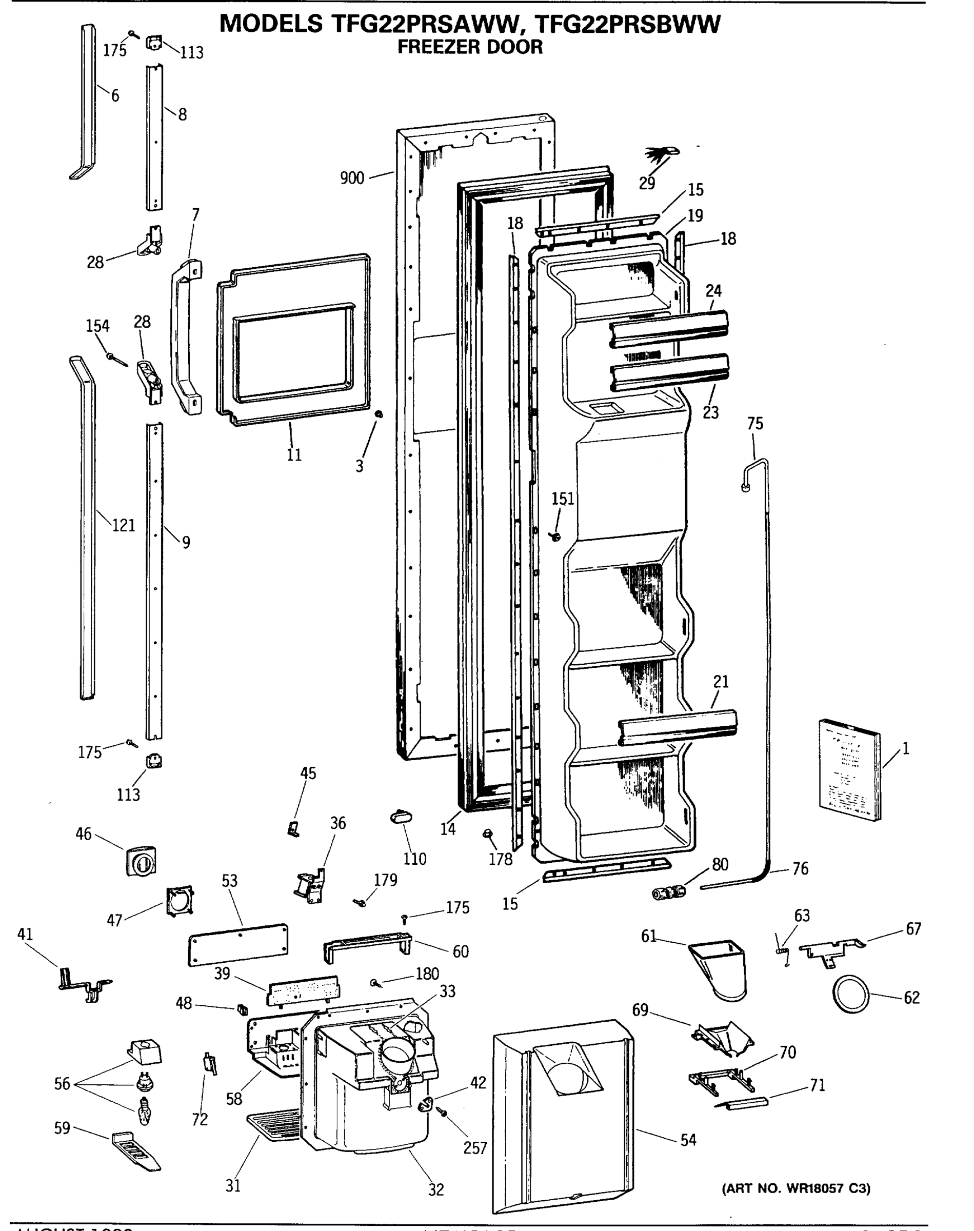 FREEZER DOOR