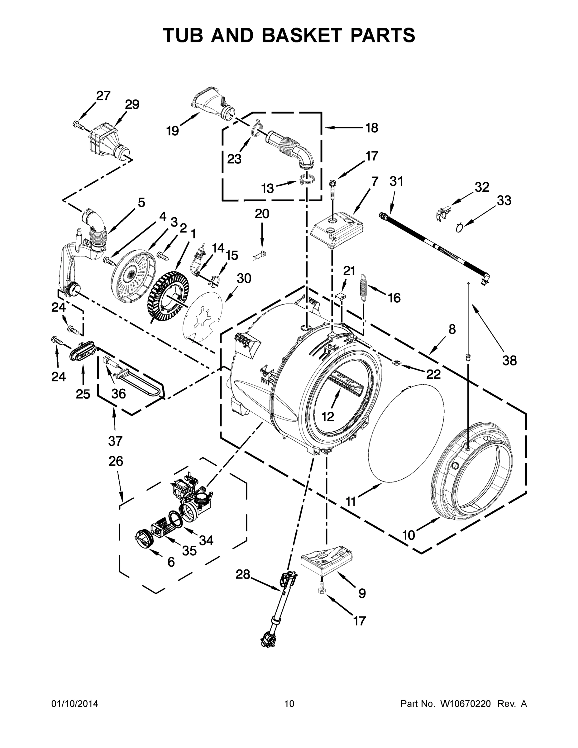 06 - TUB AND BASKET PARTS
