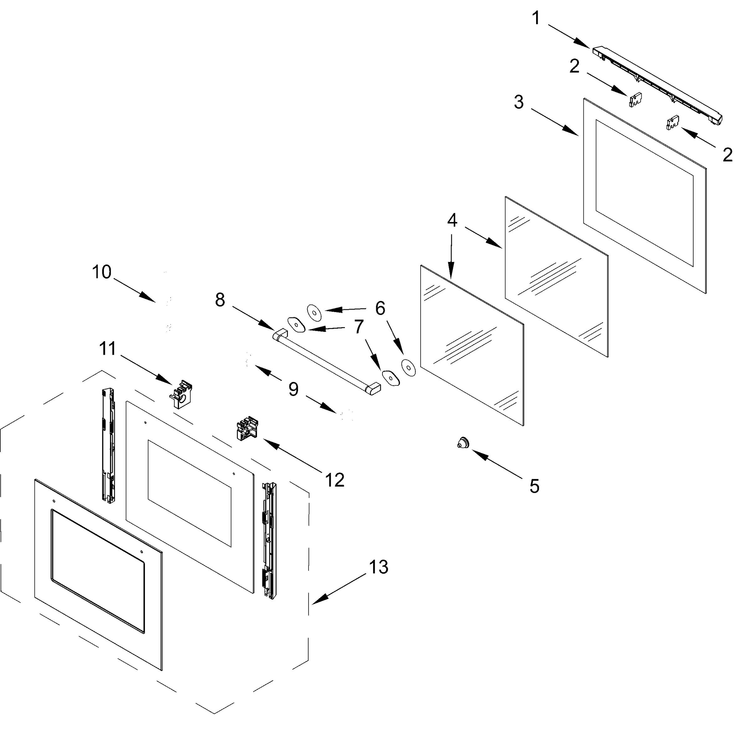 OVEN DOOR PARTS