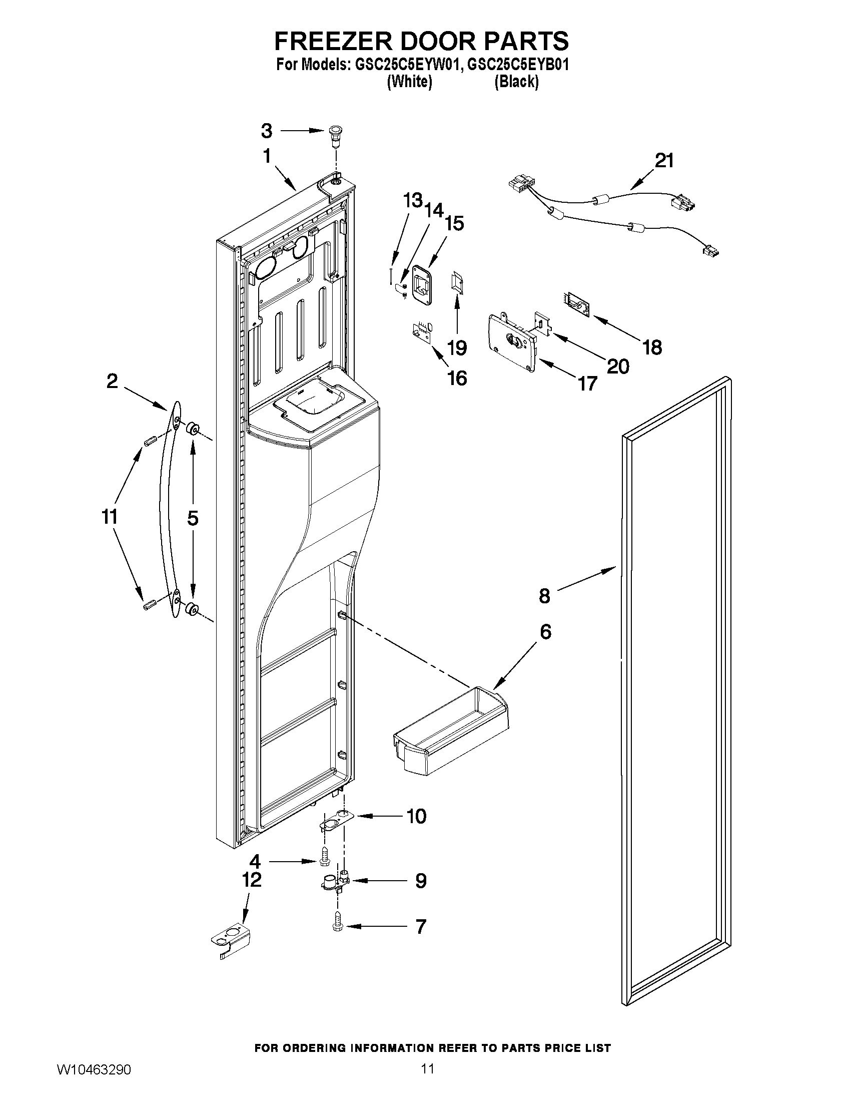 07 - FREEZER DOOR PARTS