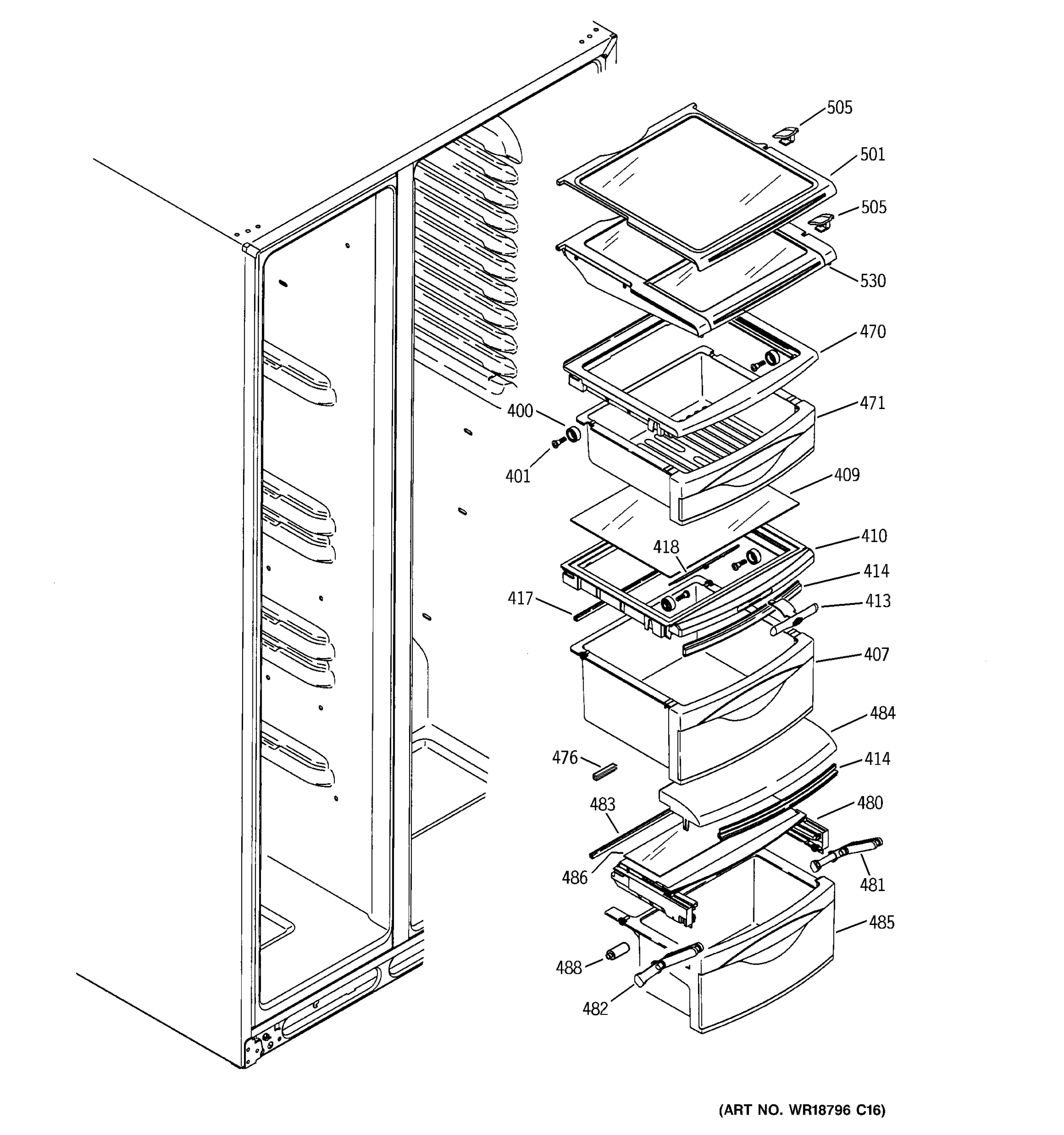 FRESH FOOD SHELVES