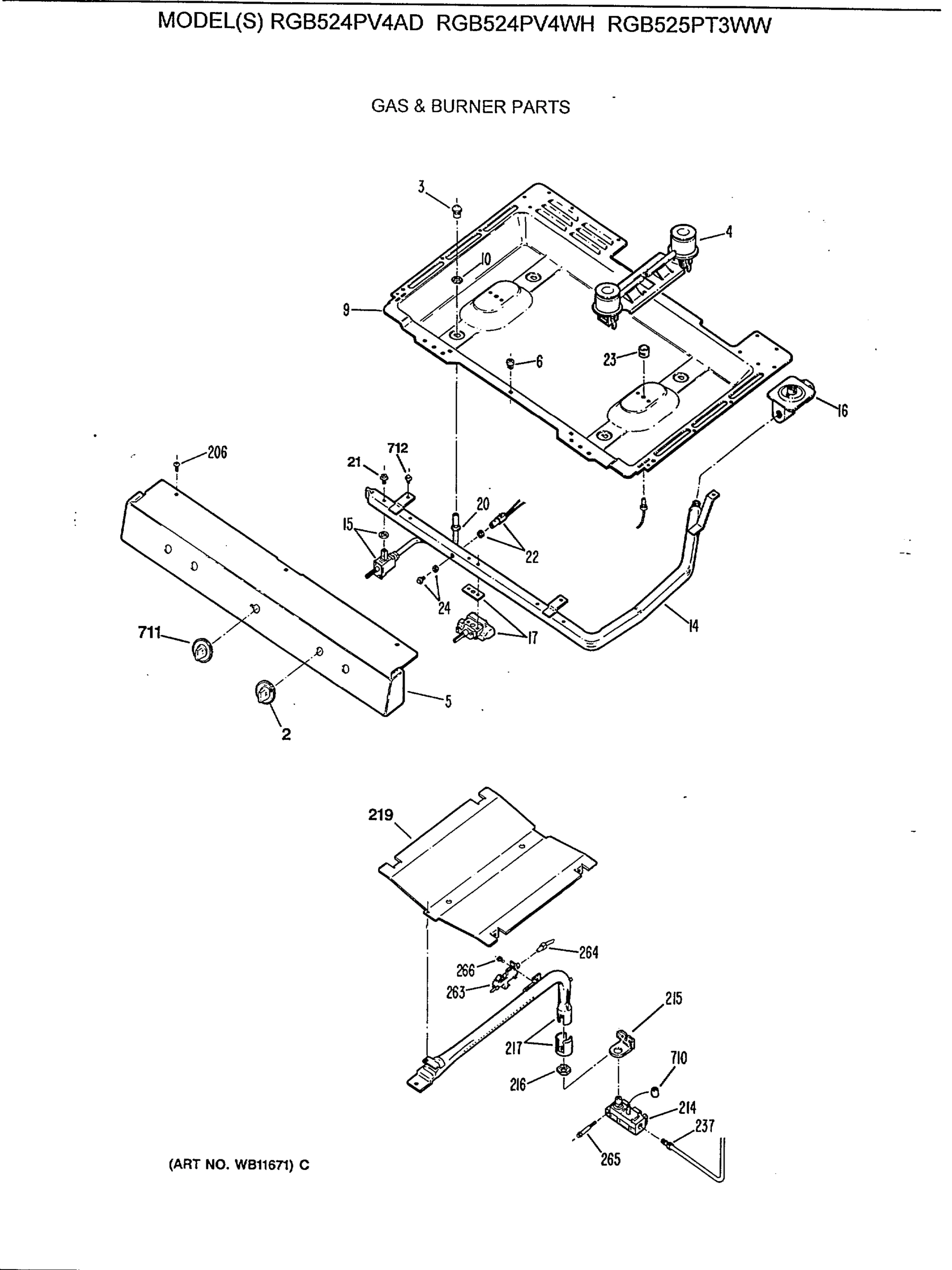 GAS & BURNER PARTS
