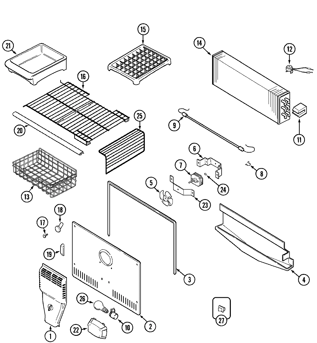 03 - FREEZER COMPARTMENT (BISQUE)