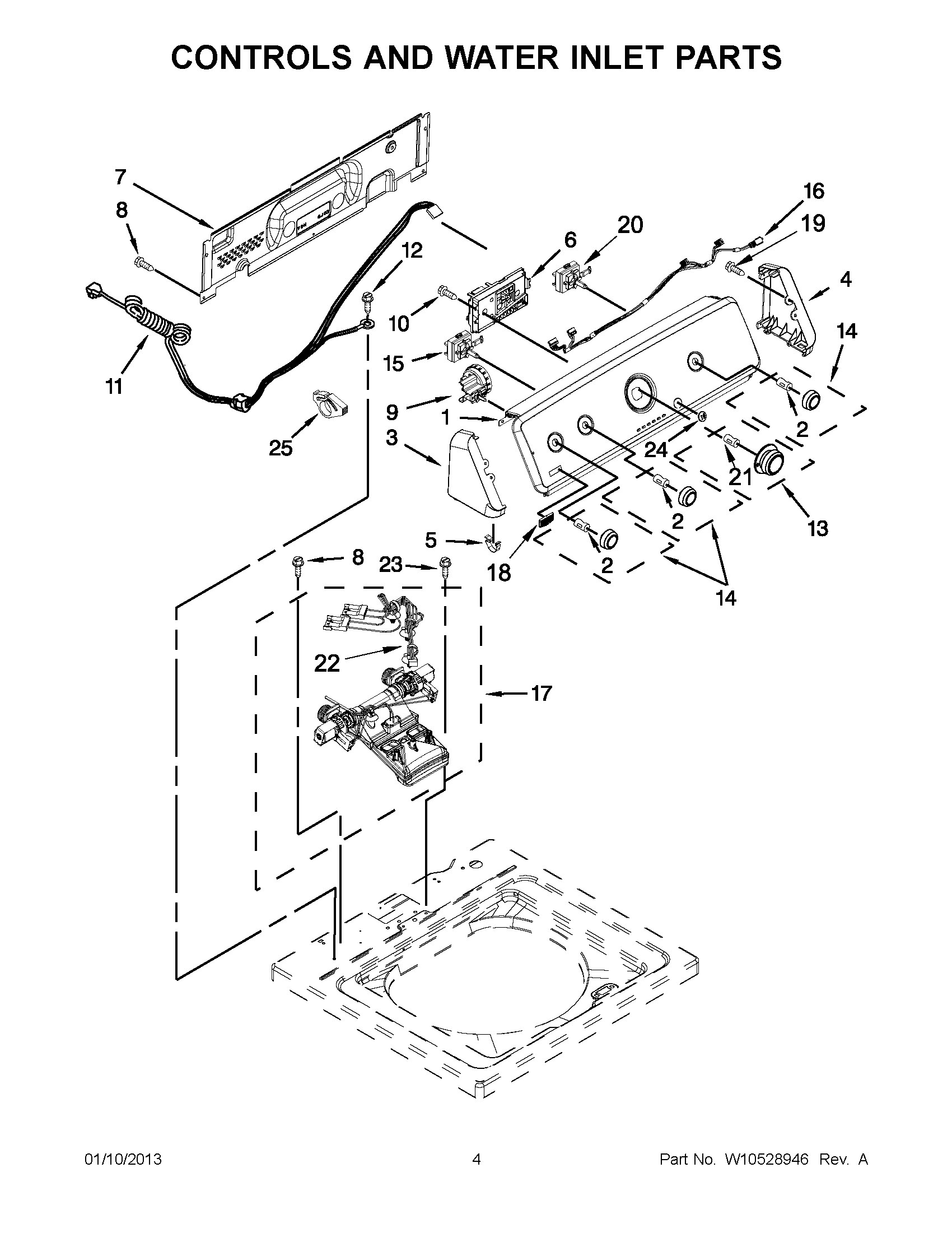 02 - CONTROLS AND WATER INLET PARTS