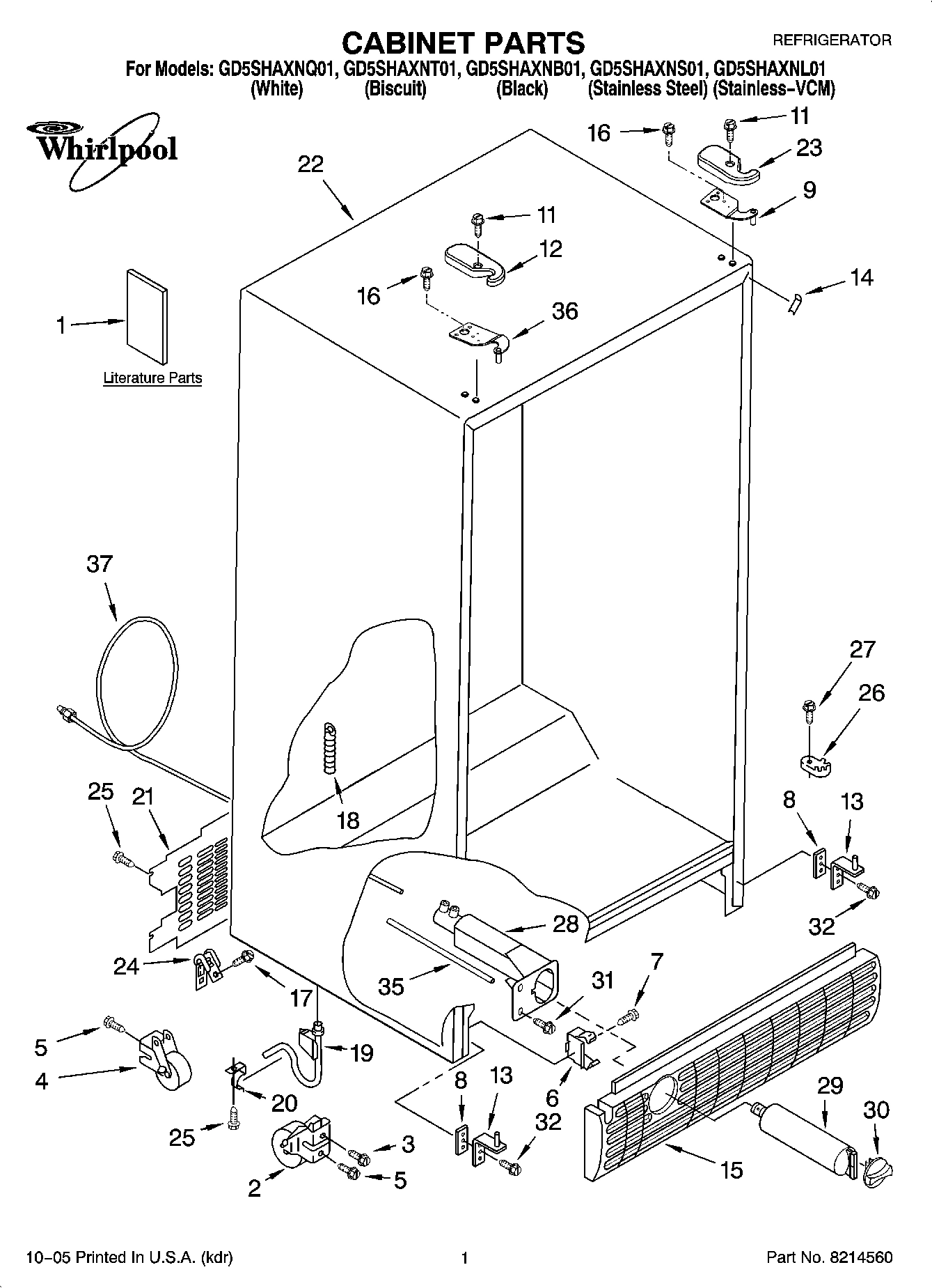 01 - CABINET PARTS