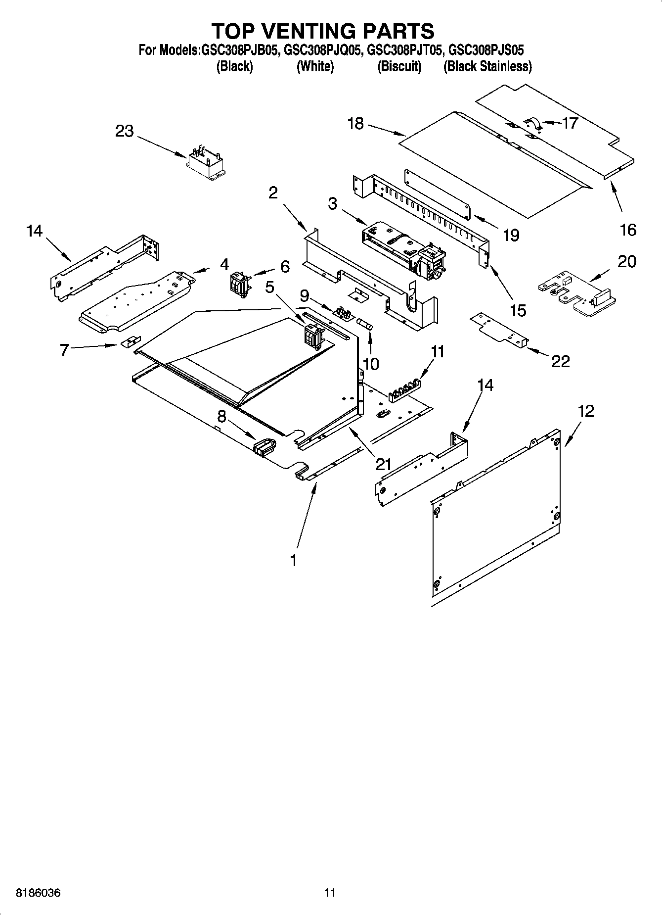 09 - TOP VENTING PARTS, OPTIONAL PARTS