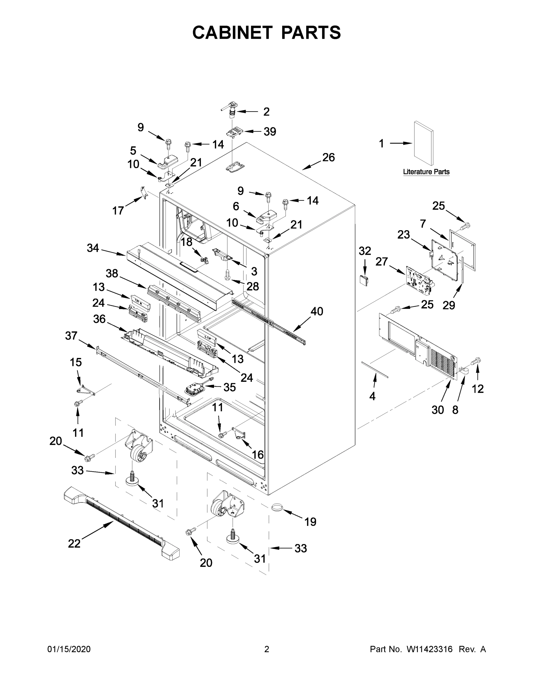 02 - CABINET PARTS