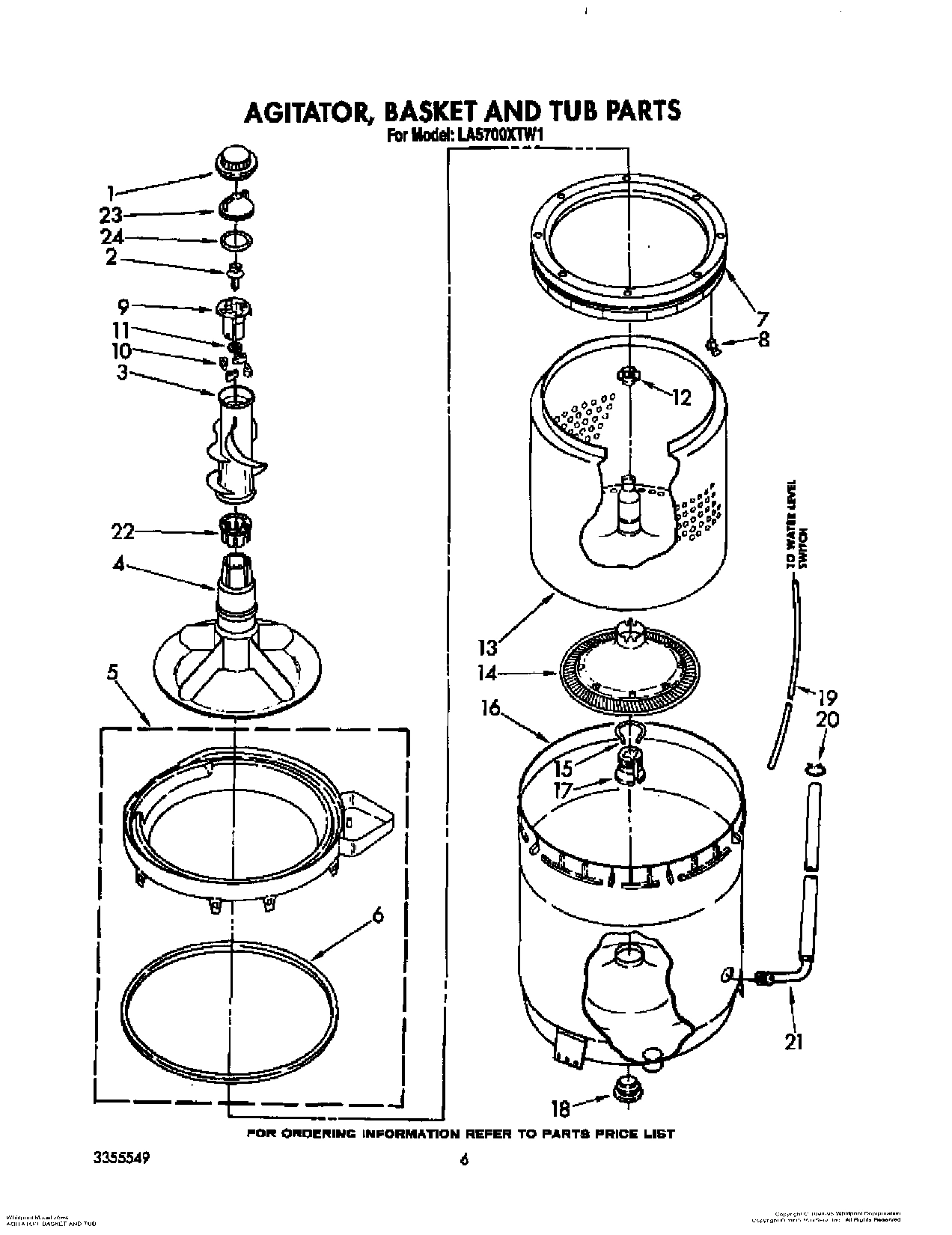 04 - AGITATOR, BASKET AND TUB