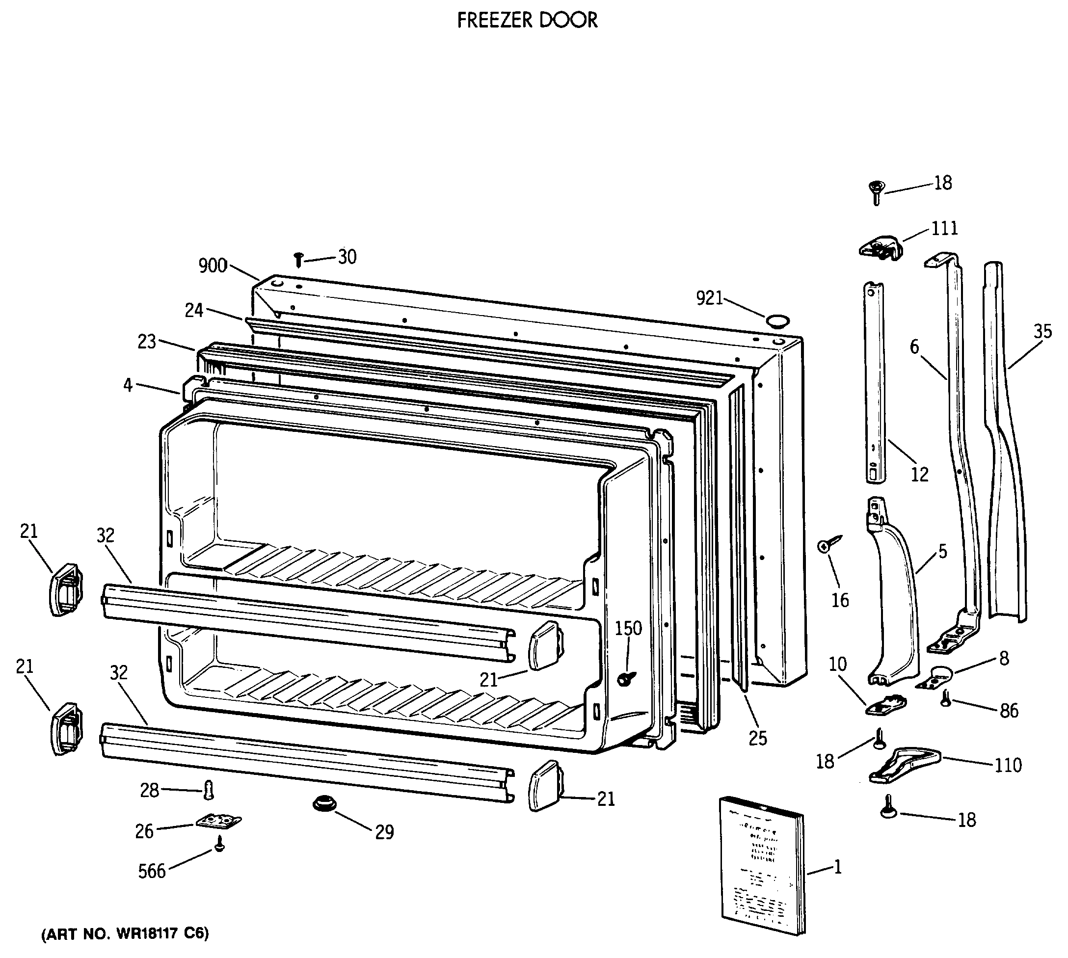 FREEZER DOOR