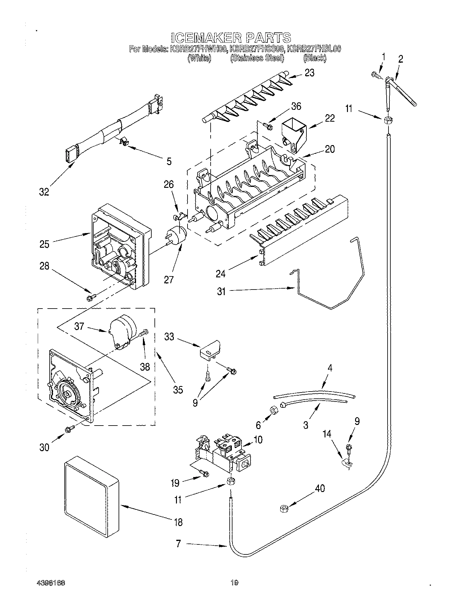 12 - ICE MAKER, OPTIONAL