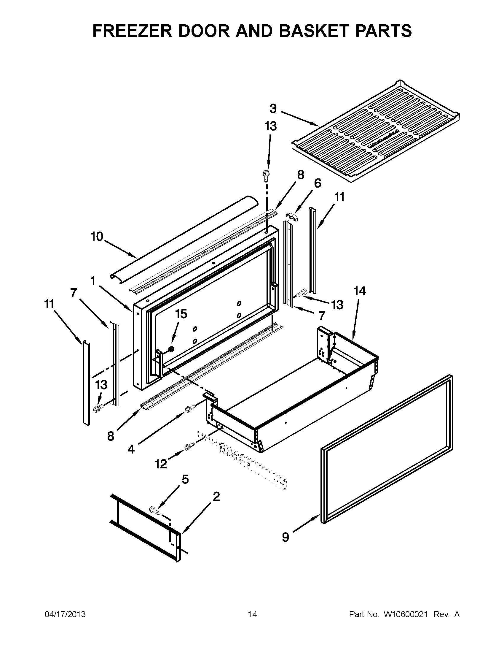 07 - FREEZER DOOR AND BASKET PARTS