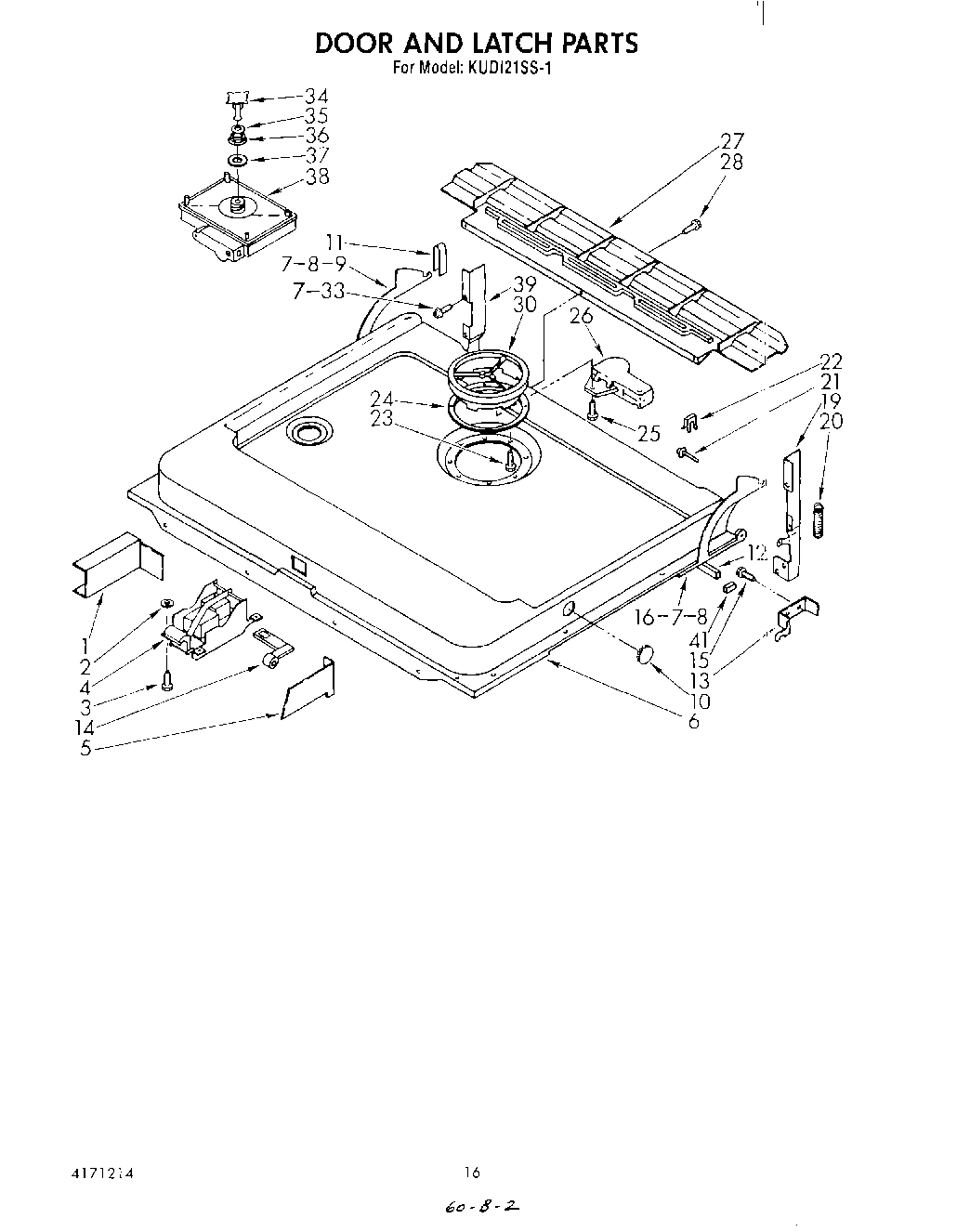 13 - DOOR AND LATCH