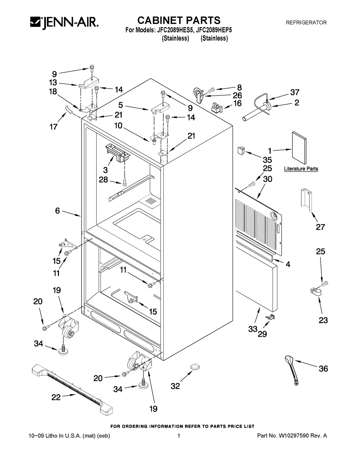 01 - CABINET PARTS