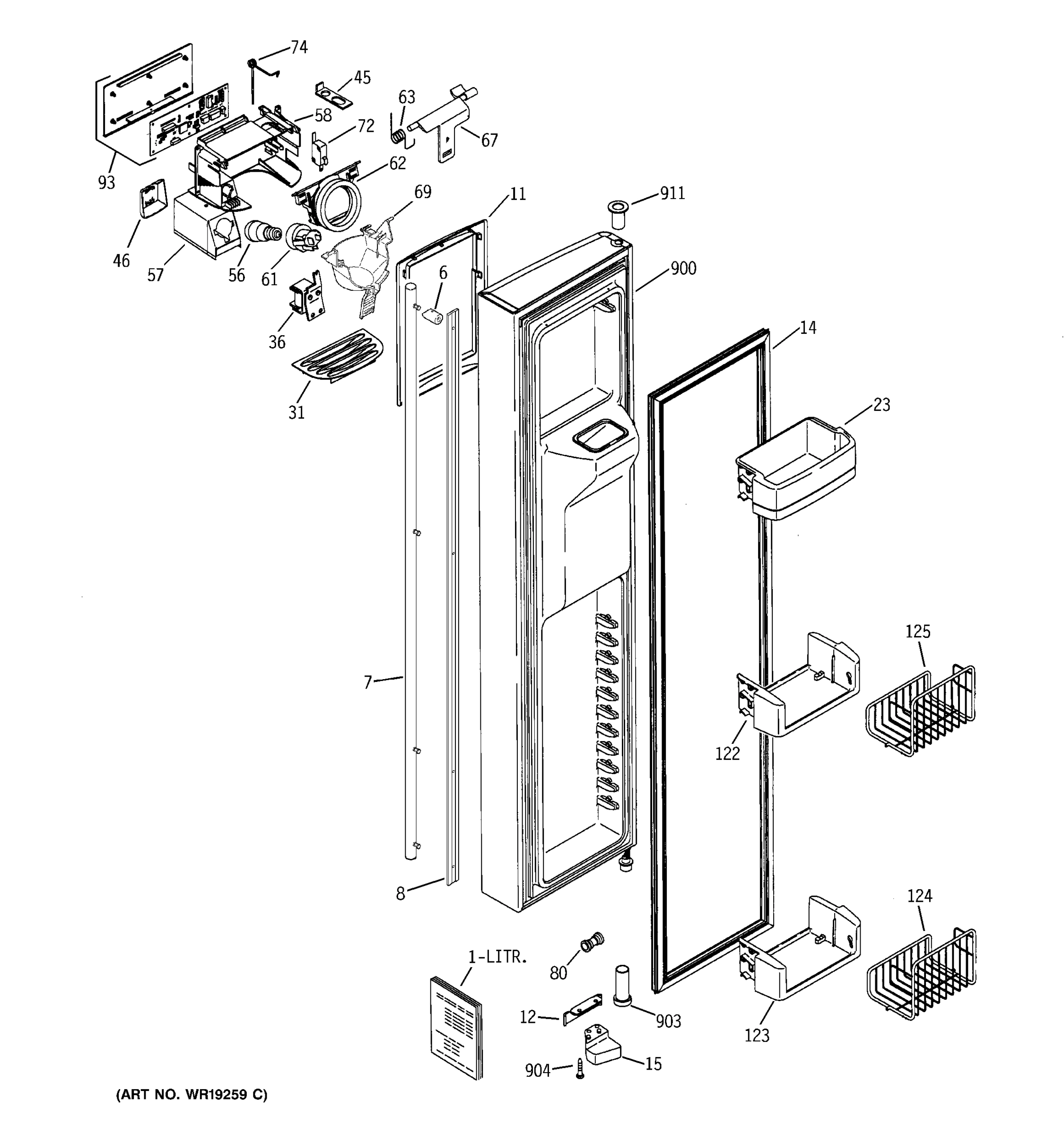 FREEZER DOOR