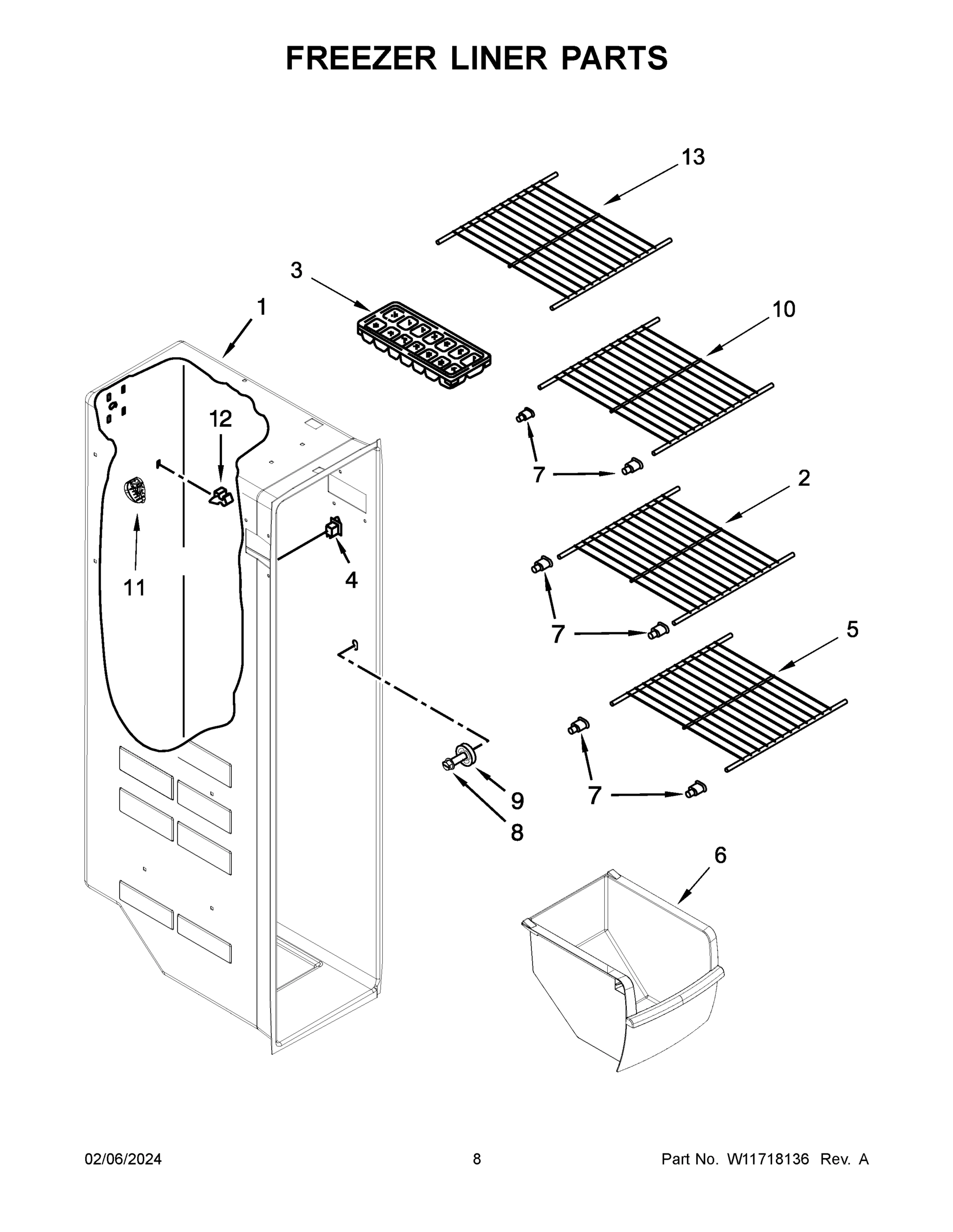 05 - FREEZER LINER PARTS