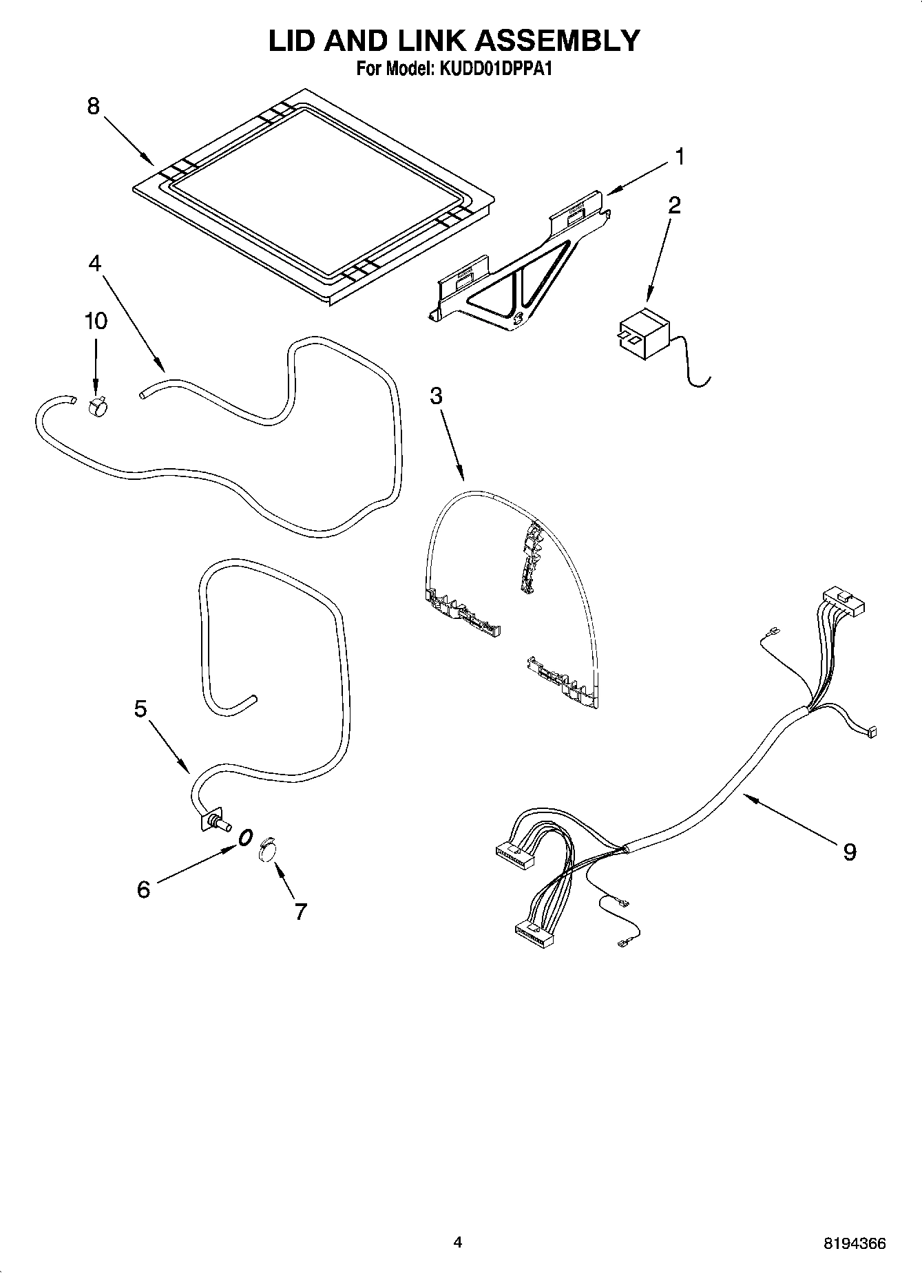 04 - LID AND LINK ASSEMBLY