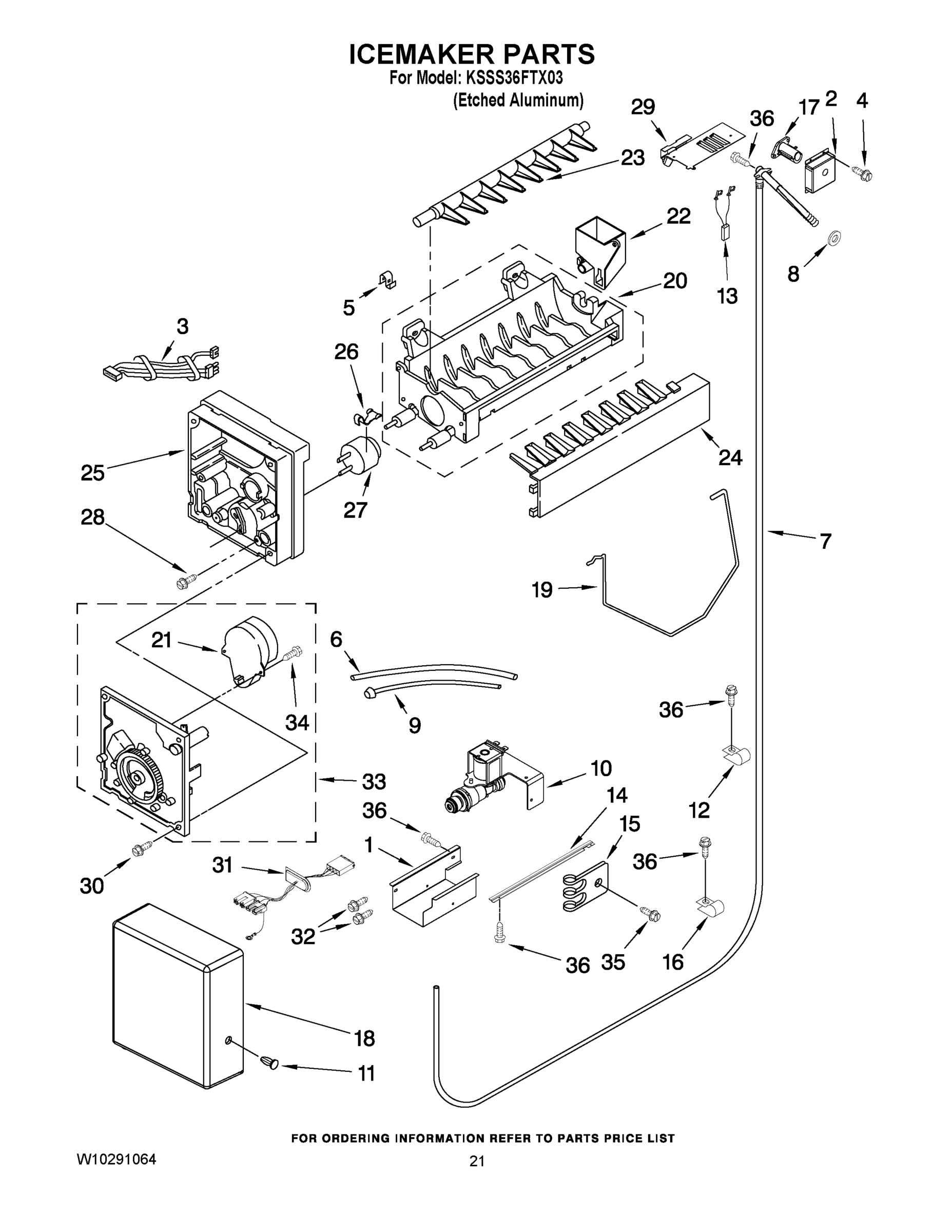 13 - ICEMAKER PARTS