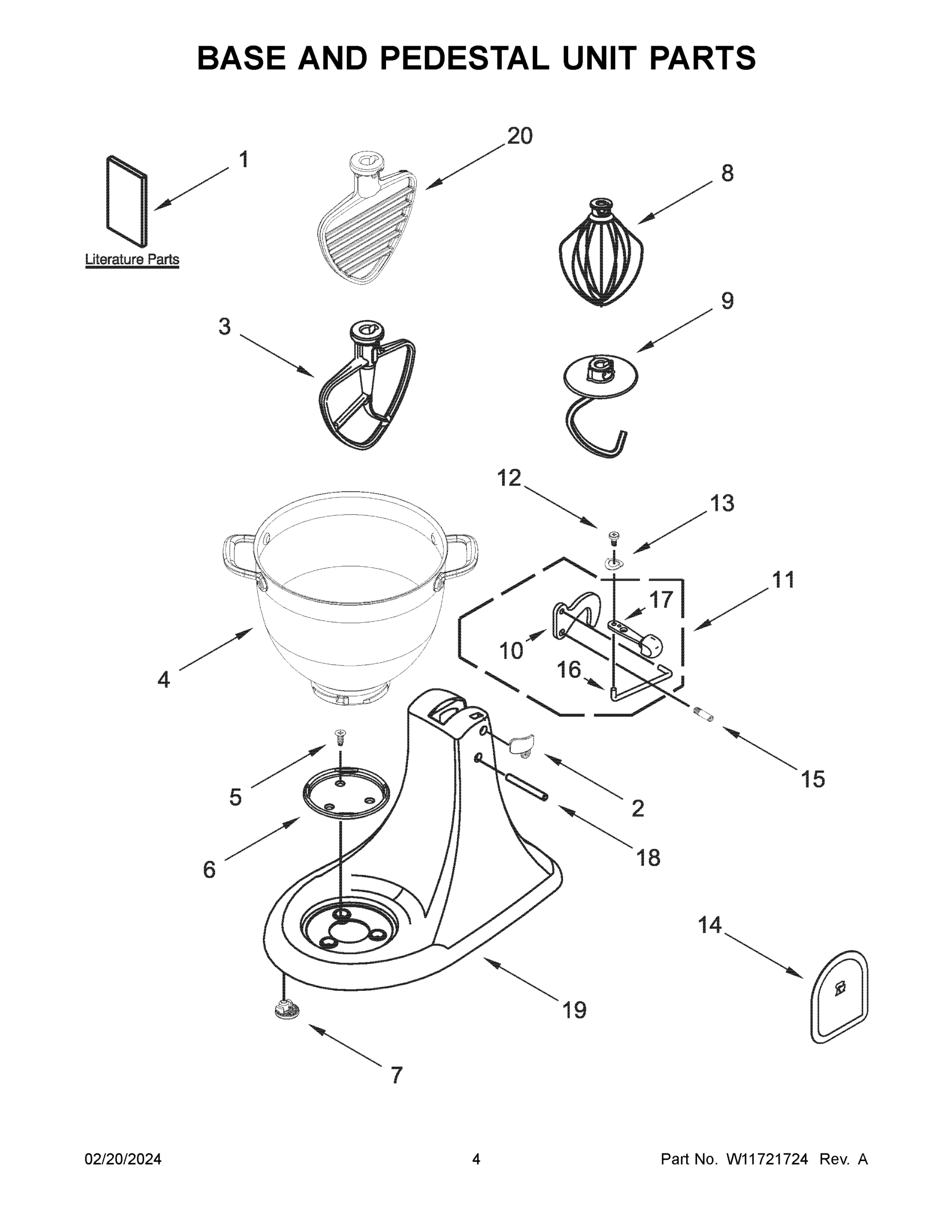 03 - BASE AND PEDESTAL UNIT PARTS