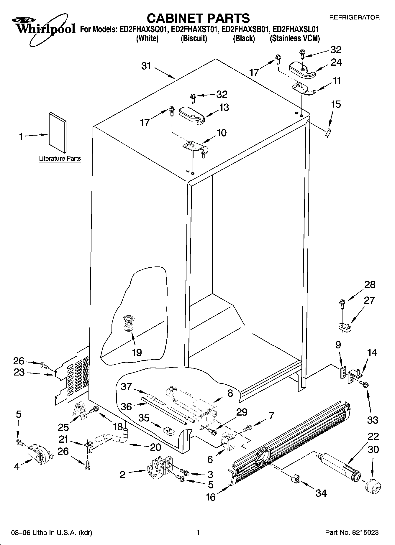 01 - CABINET PARTS