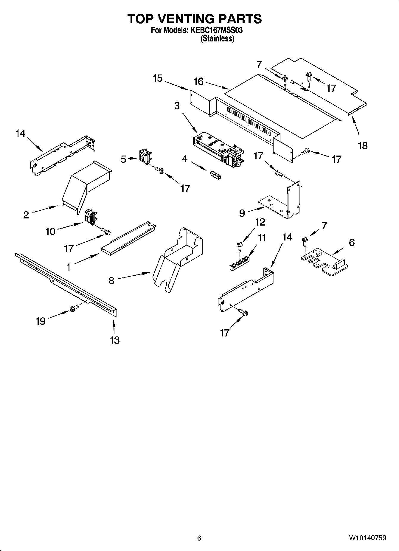 05 - TOP VENTING PARTS, OPTIONAL PARTS