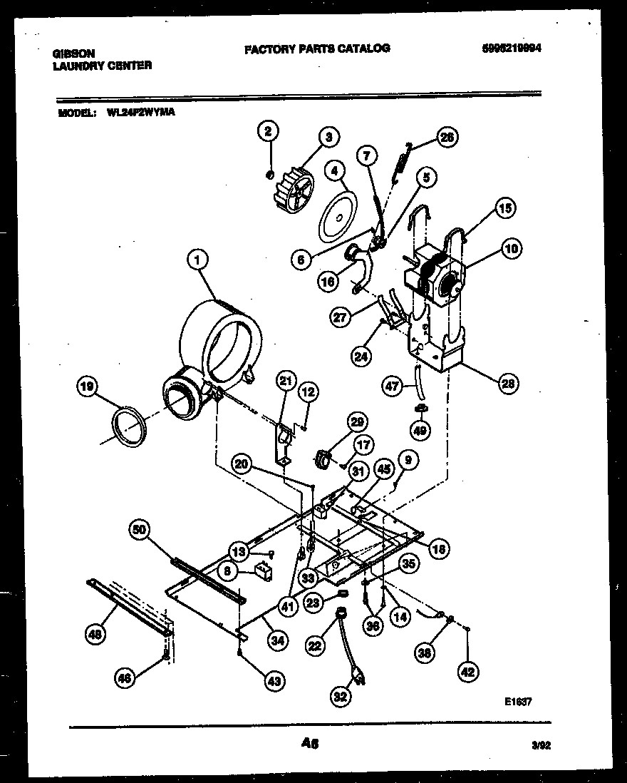 04 - BLOWER, IDLER ARM CLUTCH AND MOTOR