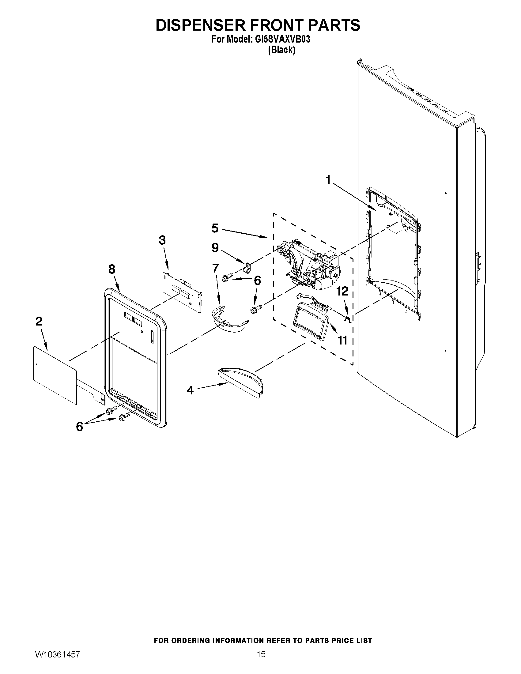 08 - DISPENSER FRONT PARTS