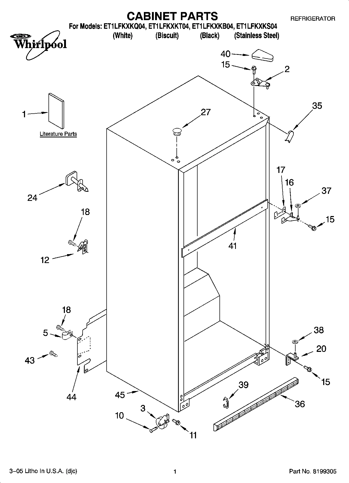 01 - CABINET PARTS