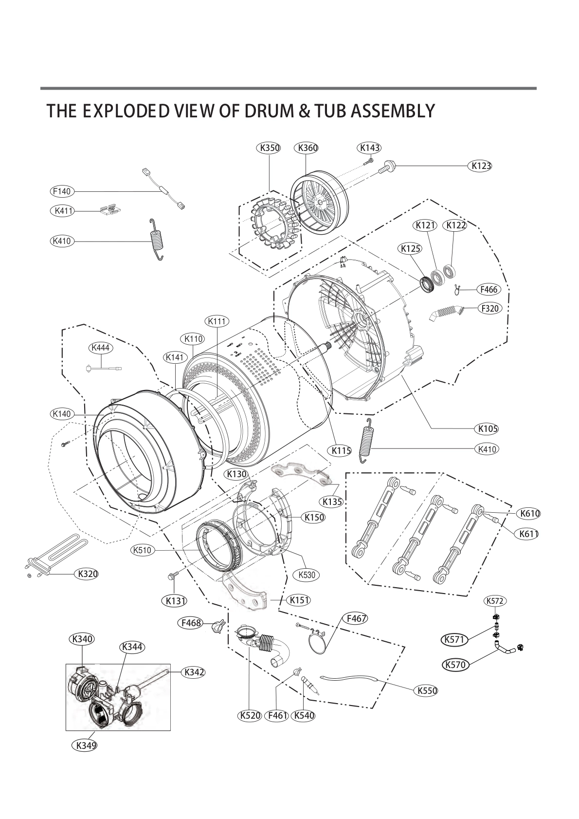 DRUM & TUB ASSEMBLY