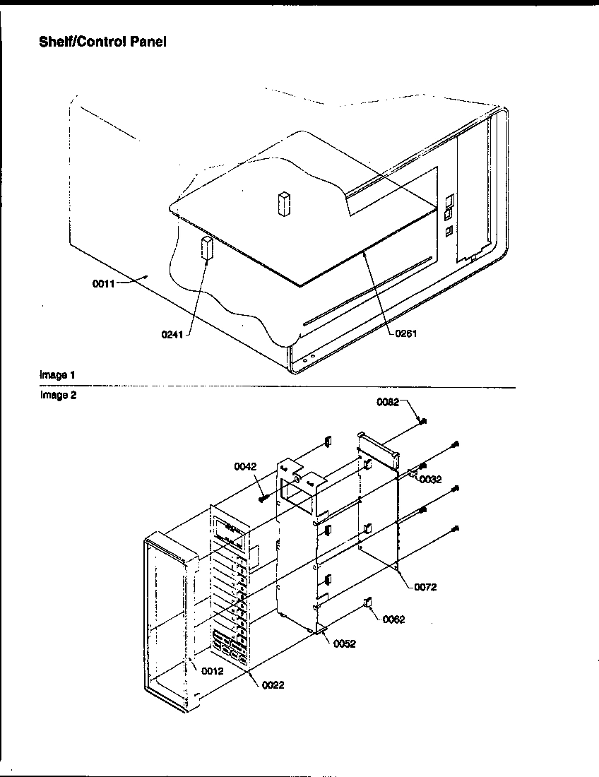 05 - SHELF/CONTROL PANEL