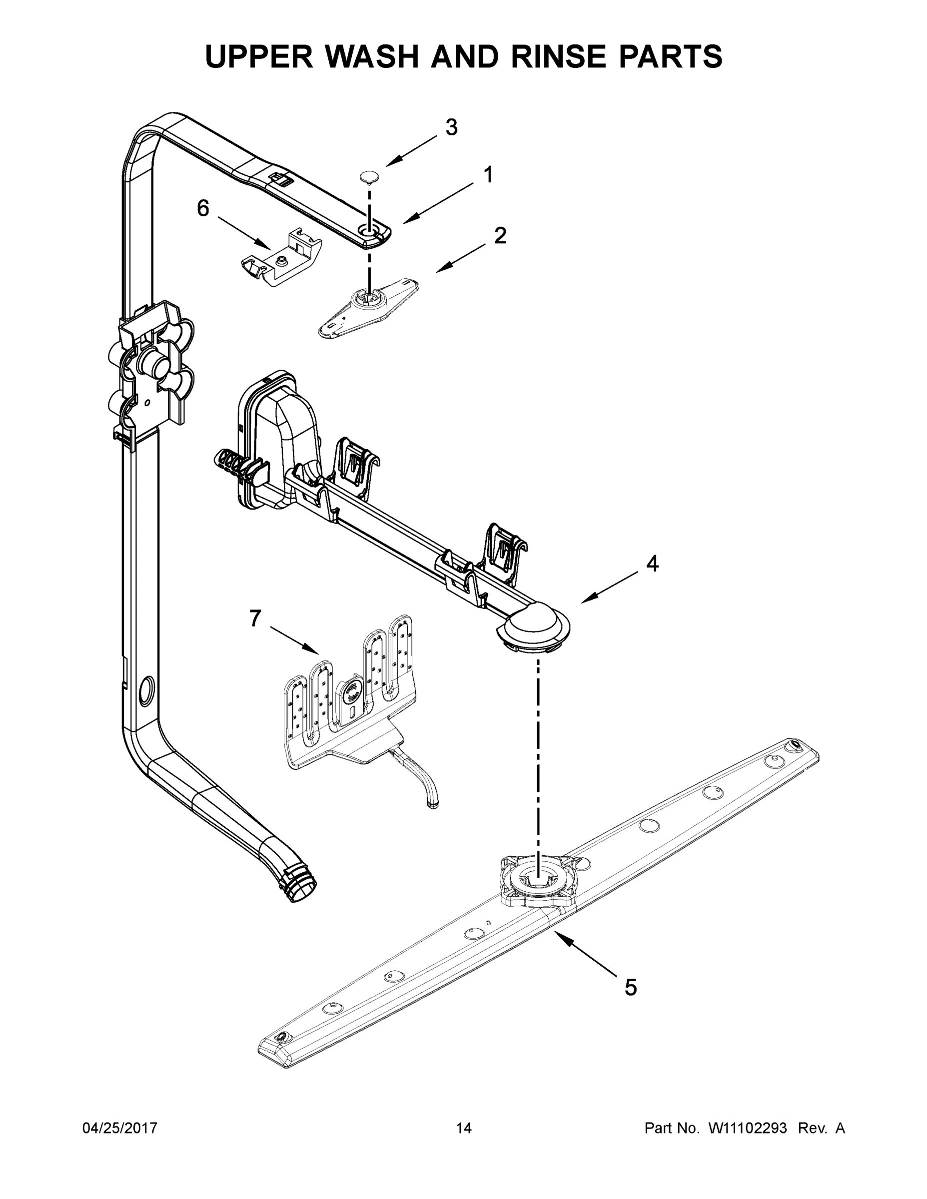 08 - UPPER WASH AND RINSE PARTS