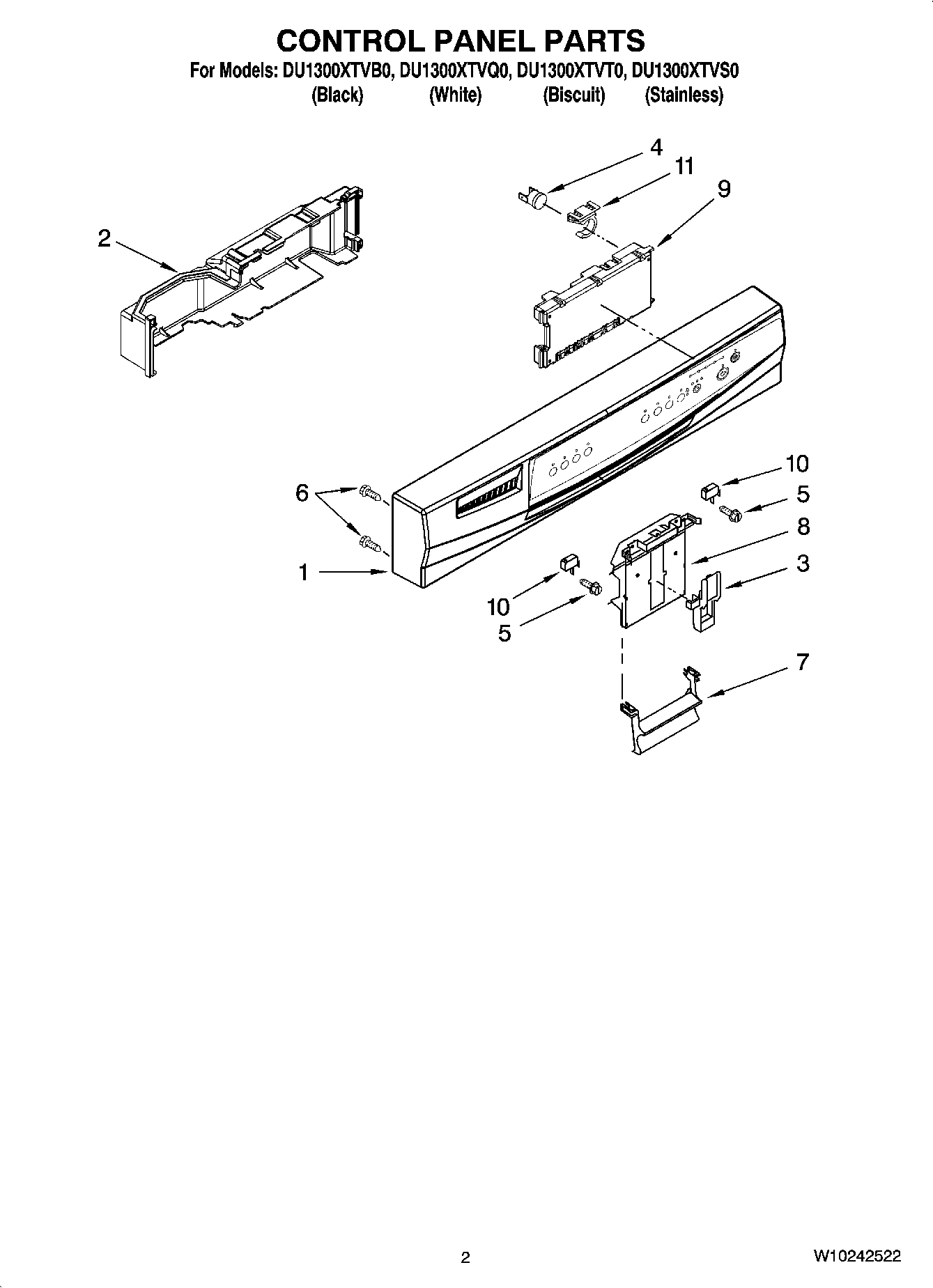 02 - CONTROL PANEL PARTS