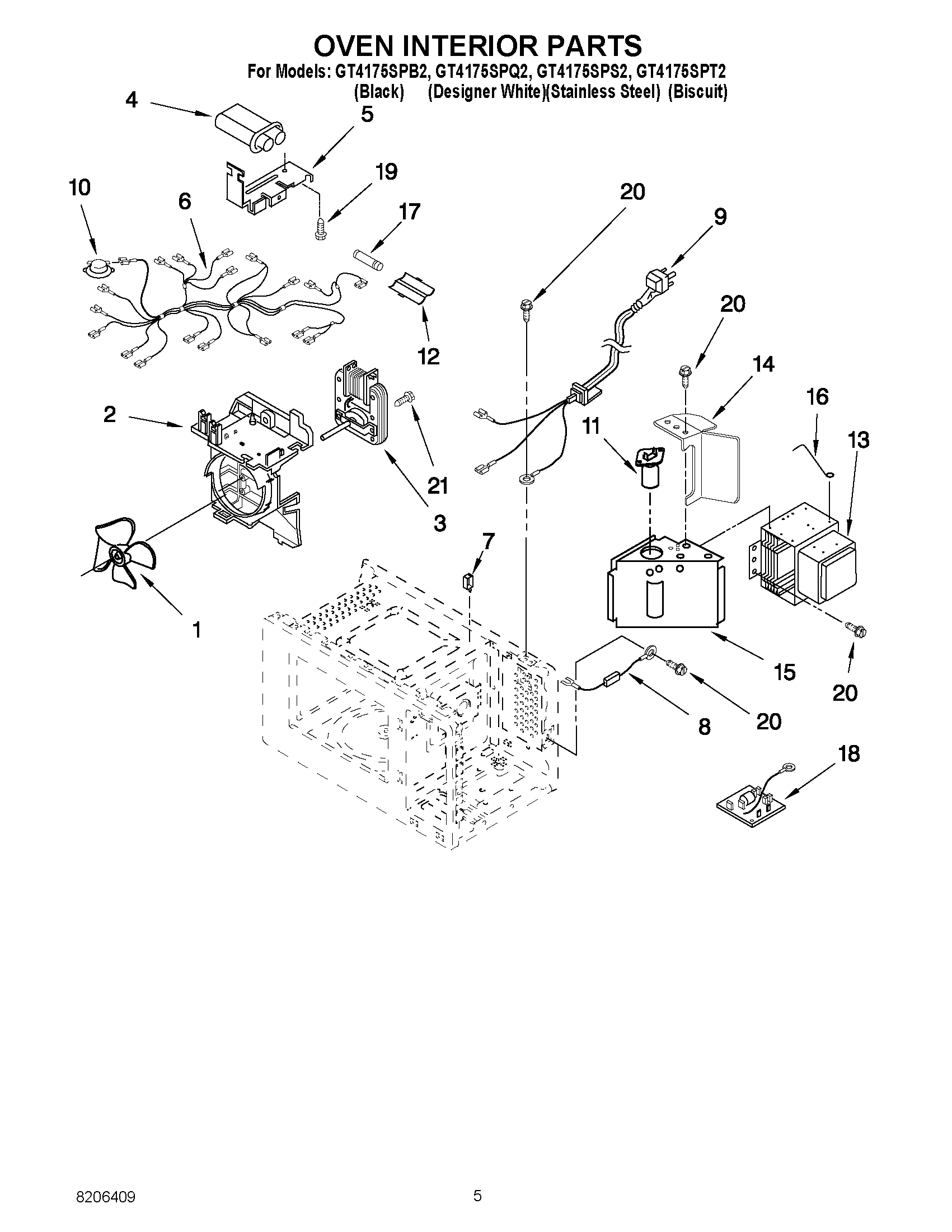 05 - OVEN INTERIOR PARTS