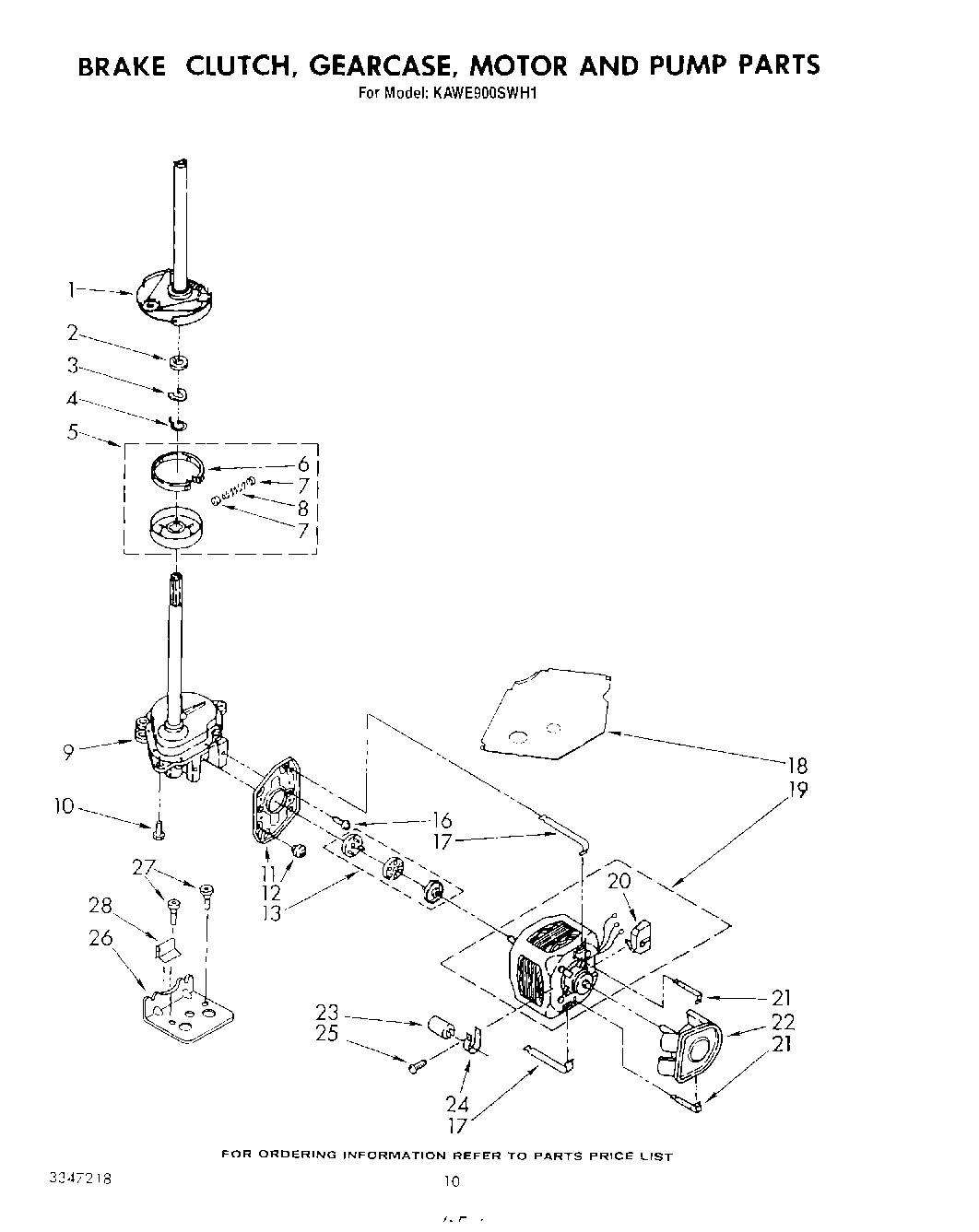 07 - BRAKE, CLUTCH, GEARCASE, MOTOR AND PUMP