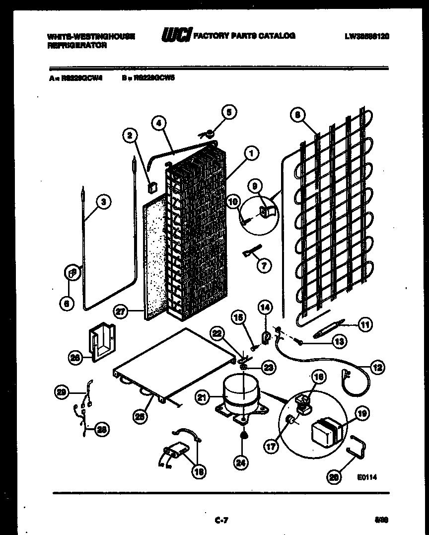 10 - SYSTEM AND AUTOMATIC DEFROST PARTS