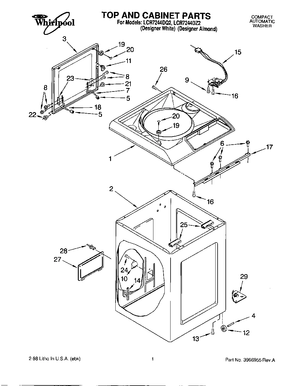 01 - TOP AND CABINET