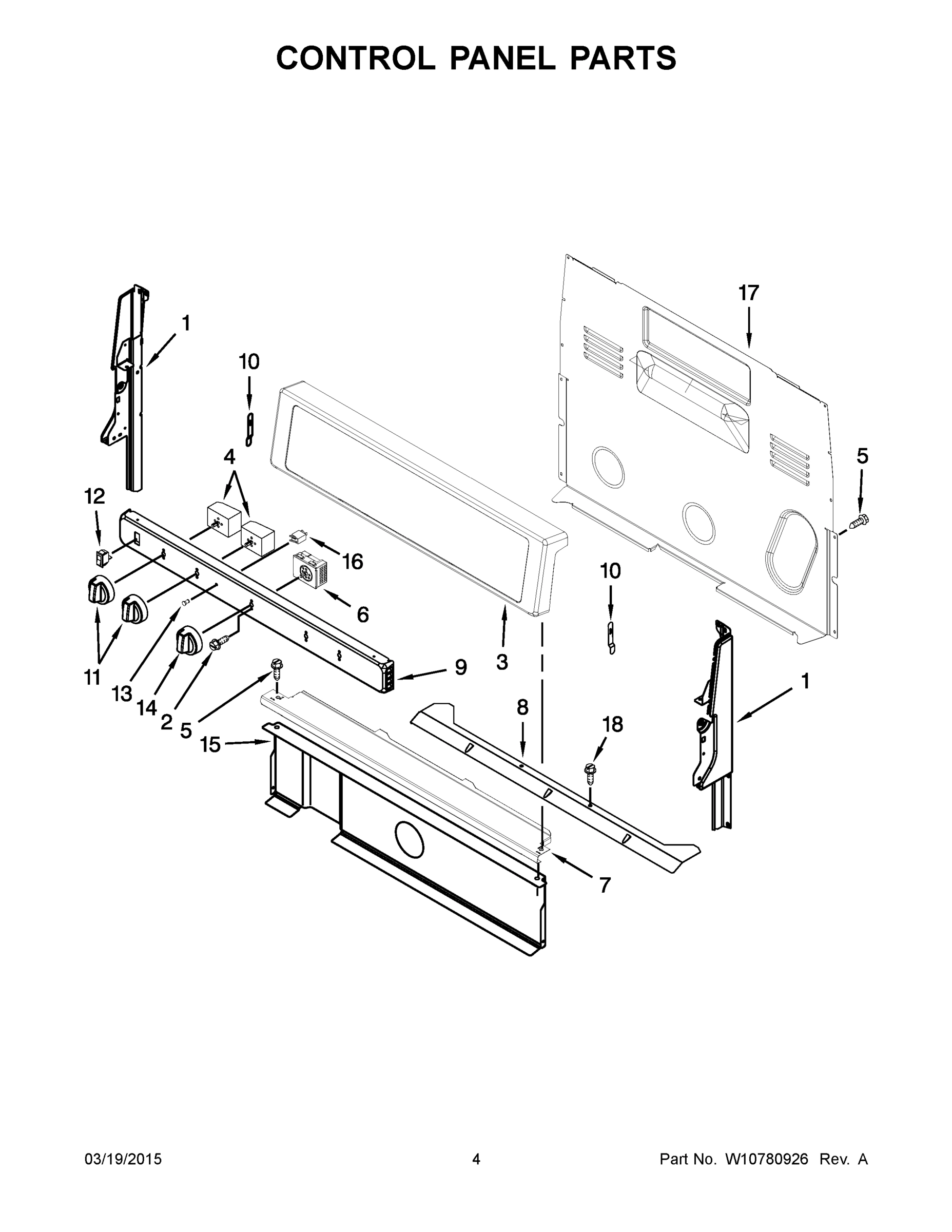 03 - CONTROL PANEL PARTS