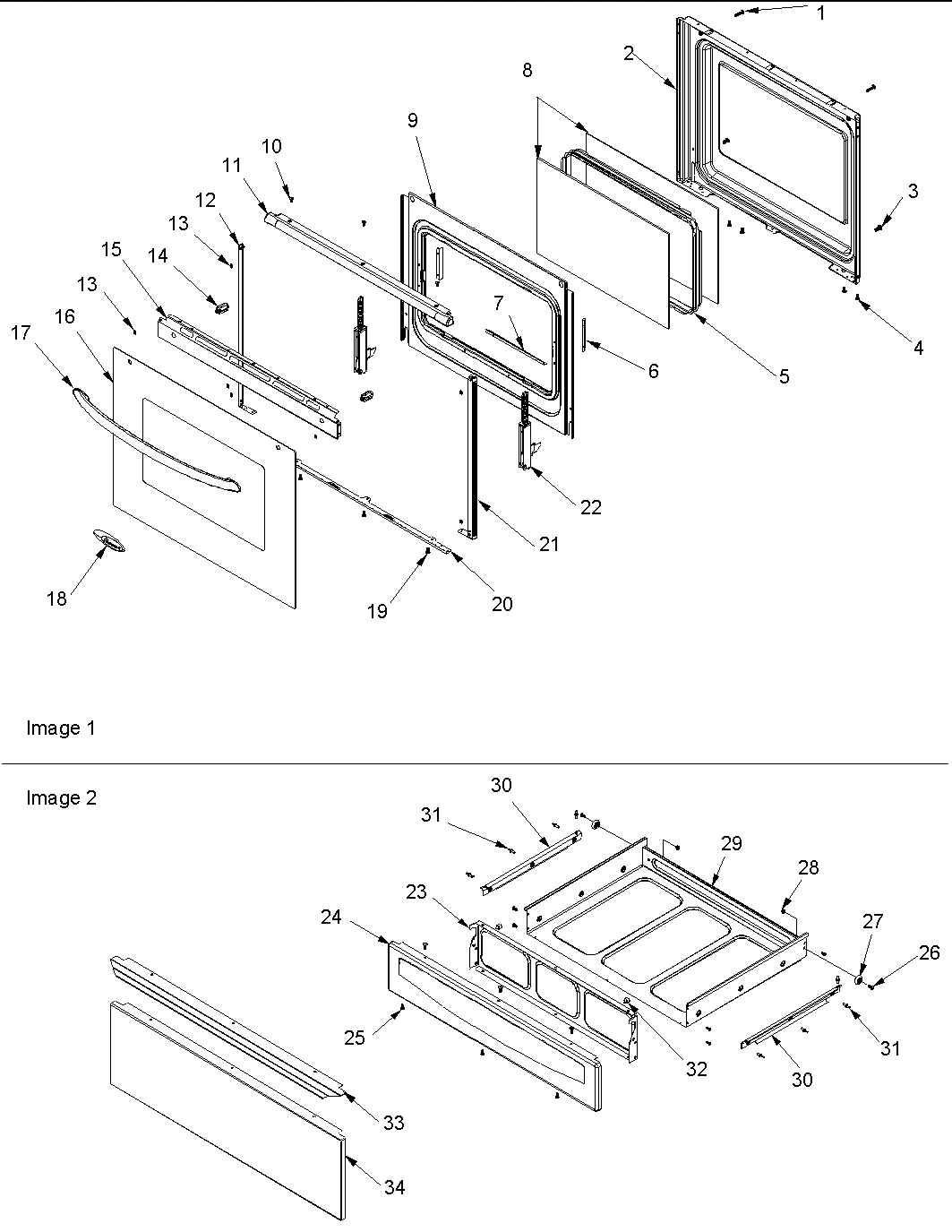 04 - Oven Door and Storage Drawer
