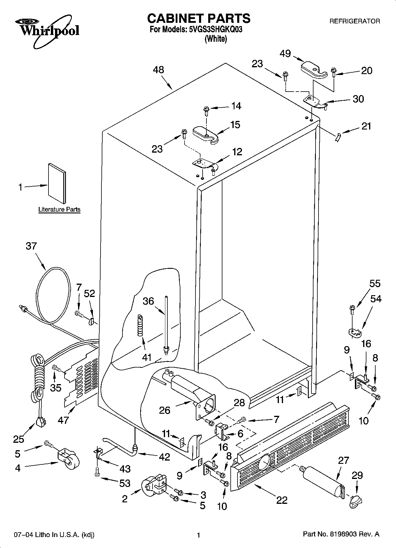 01 - CABINET PARTS