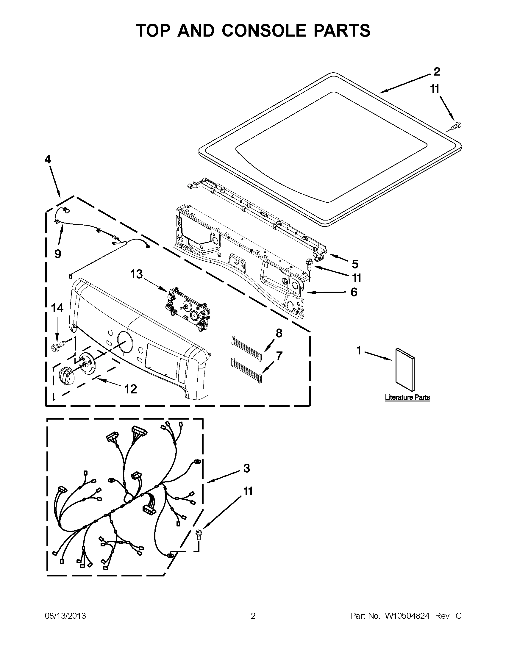 01 - TOP AND CONSOLE PARTS