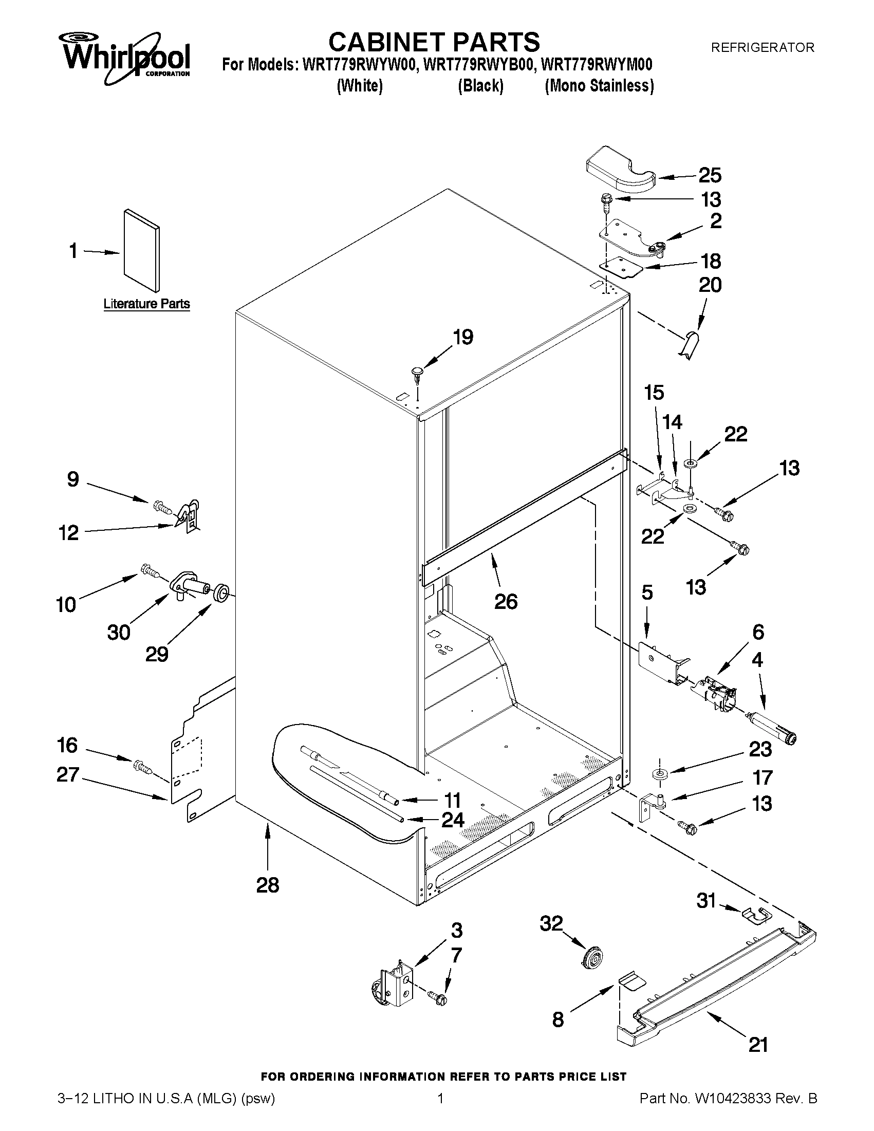 01 - CABINET PARTS