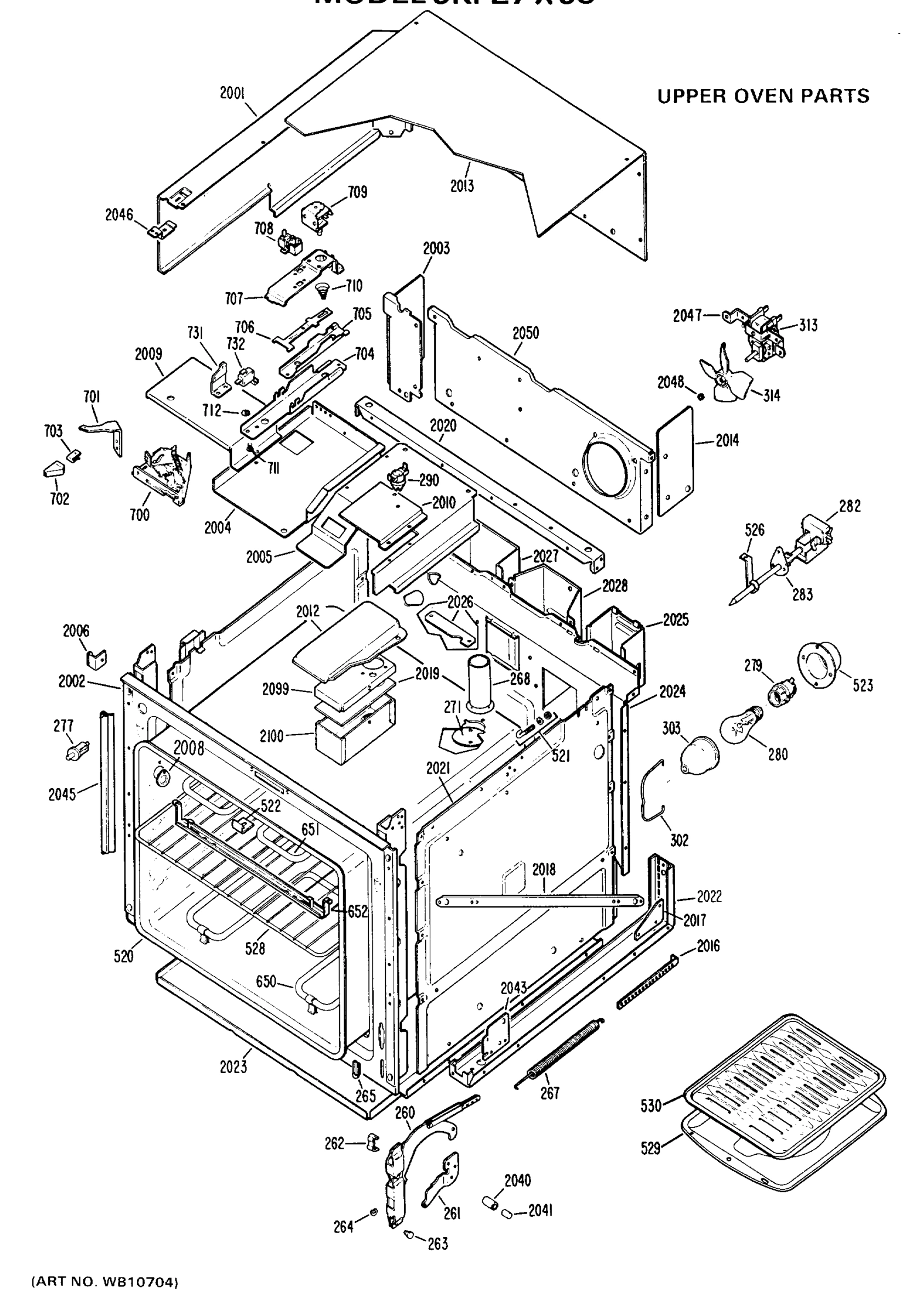 UPPER OVEN PARTS