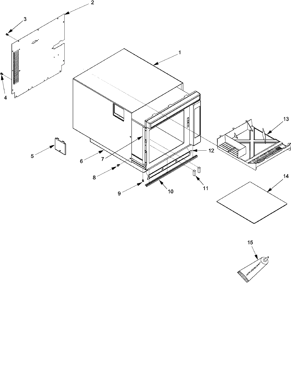 05 - TRAY, GREASE SHIELD, CABINET,
